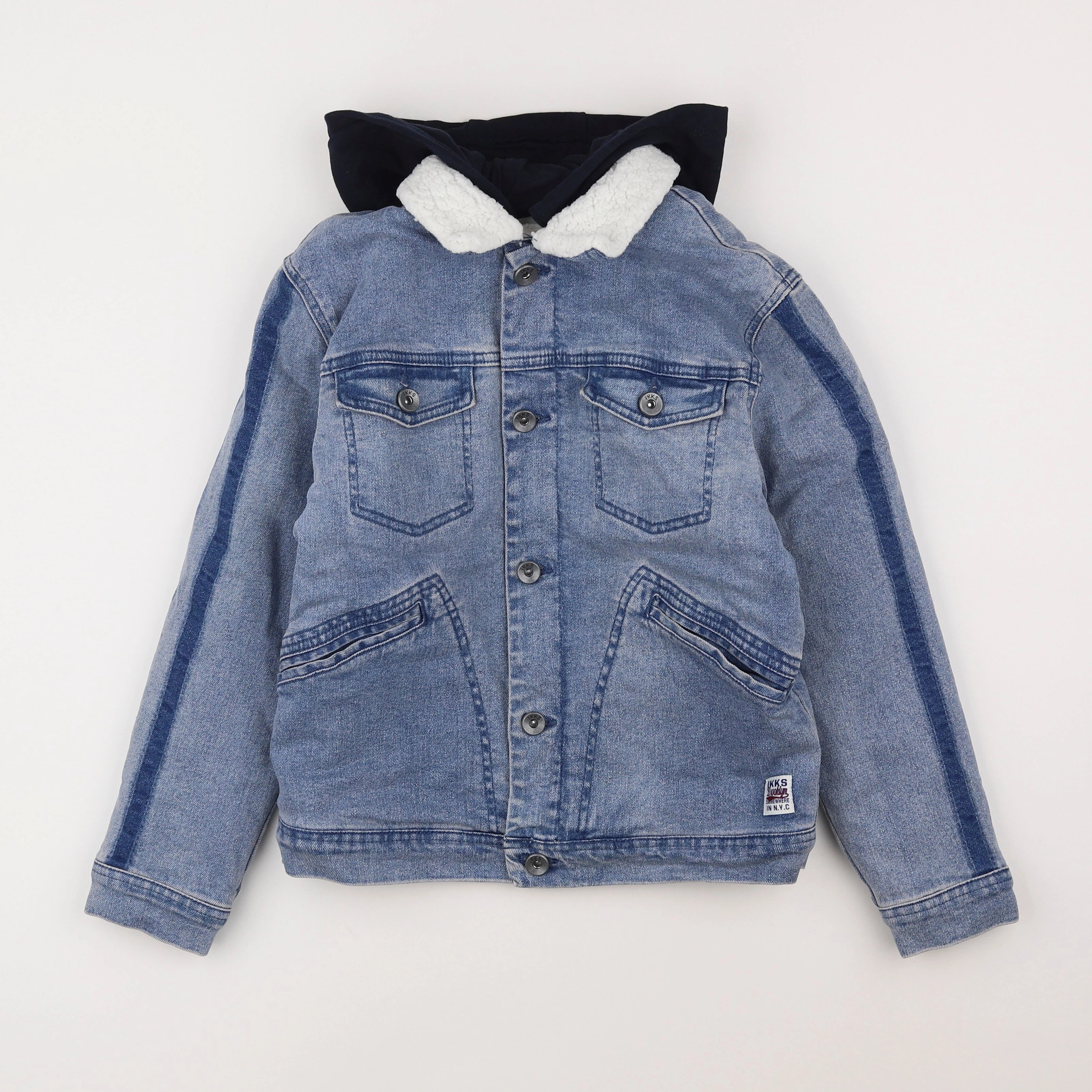 IKKS - veste doublé bleu - 5 ans