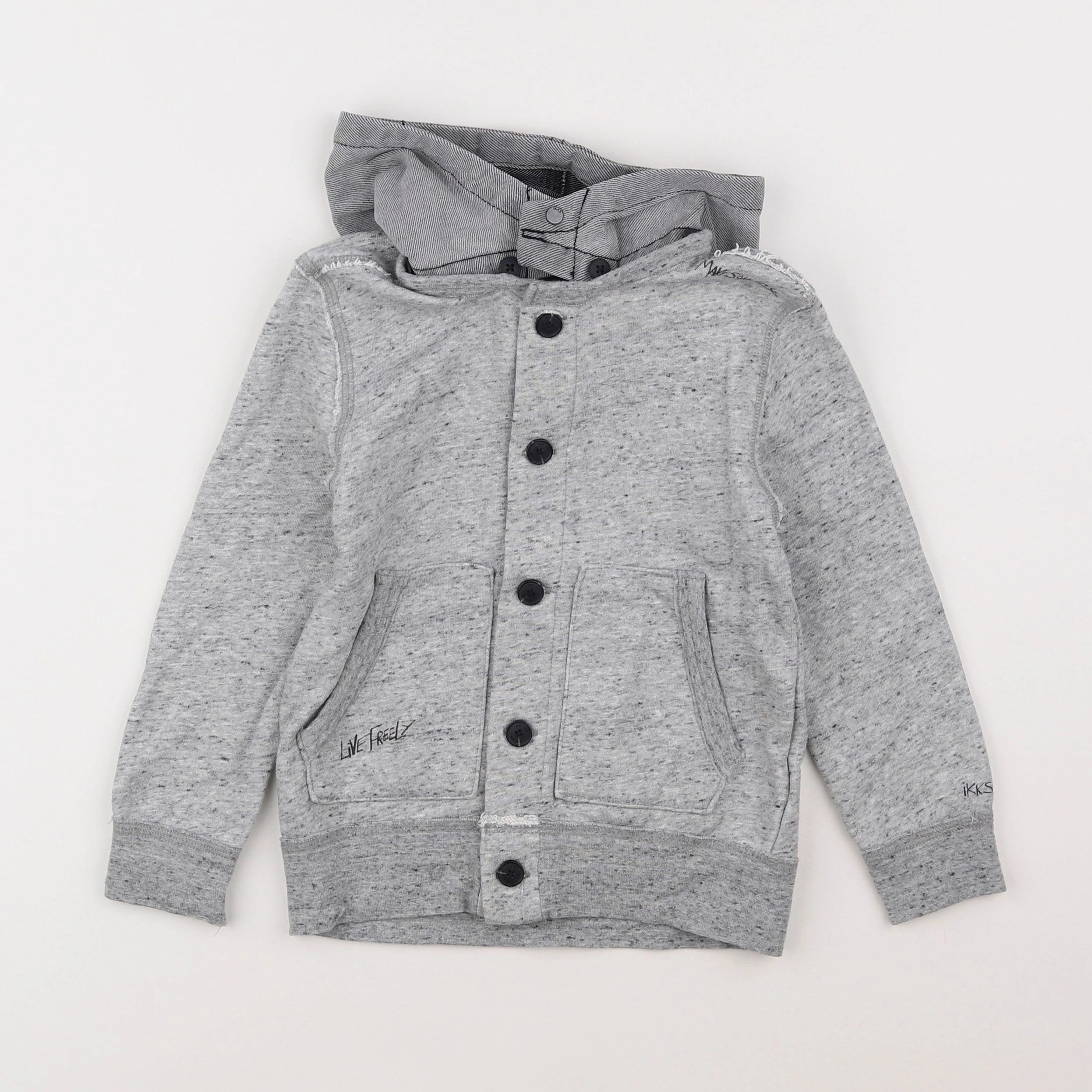 IKKS - veste gris - 4 ans