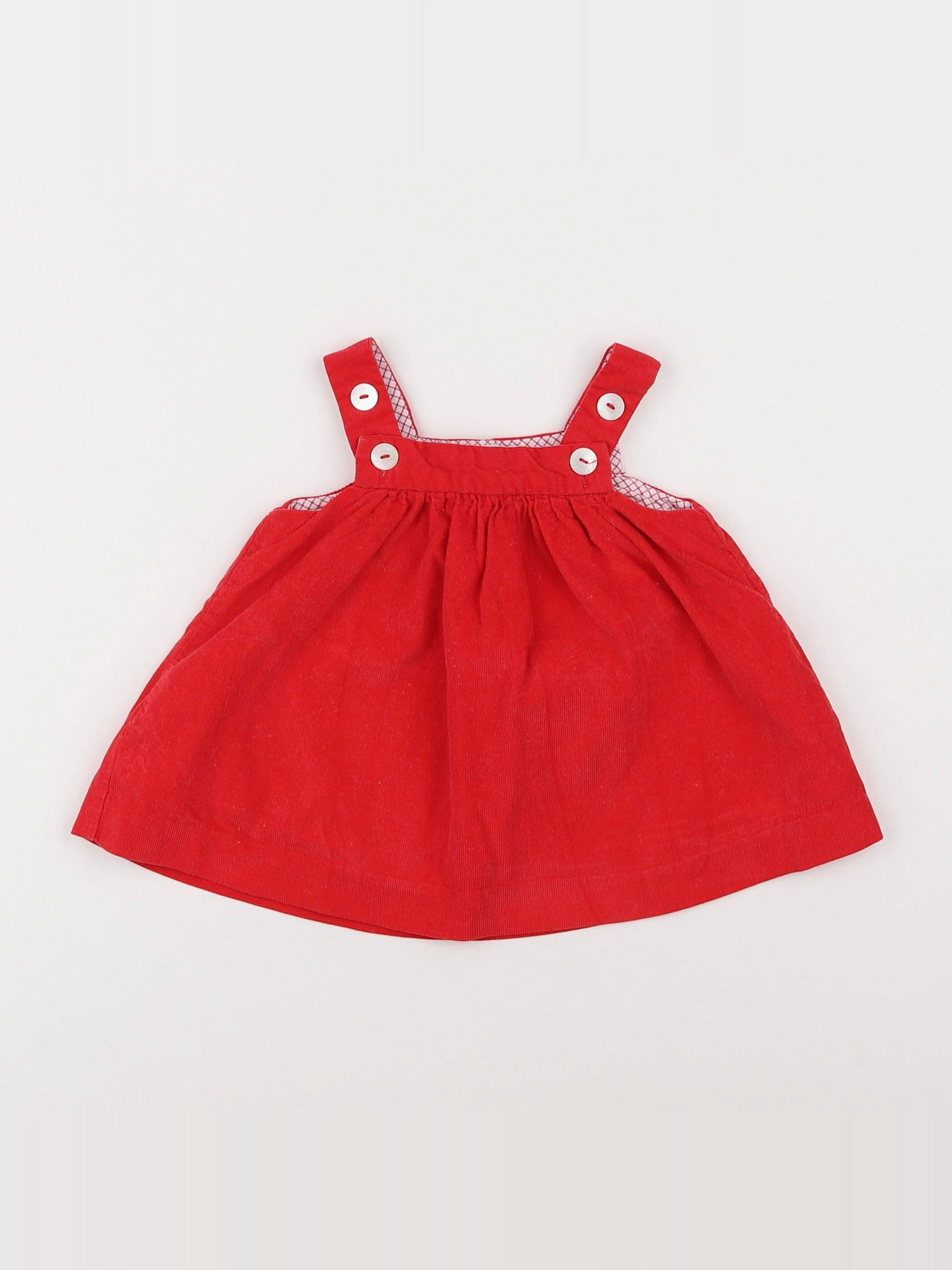 Jacadi - robe rouge - 3 mois