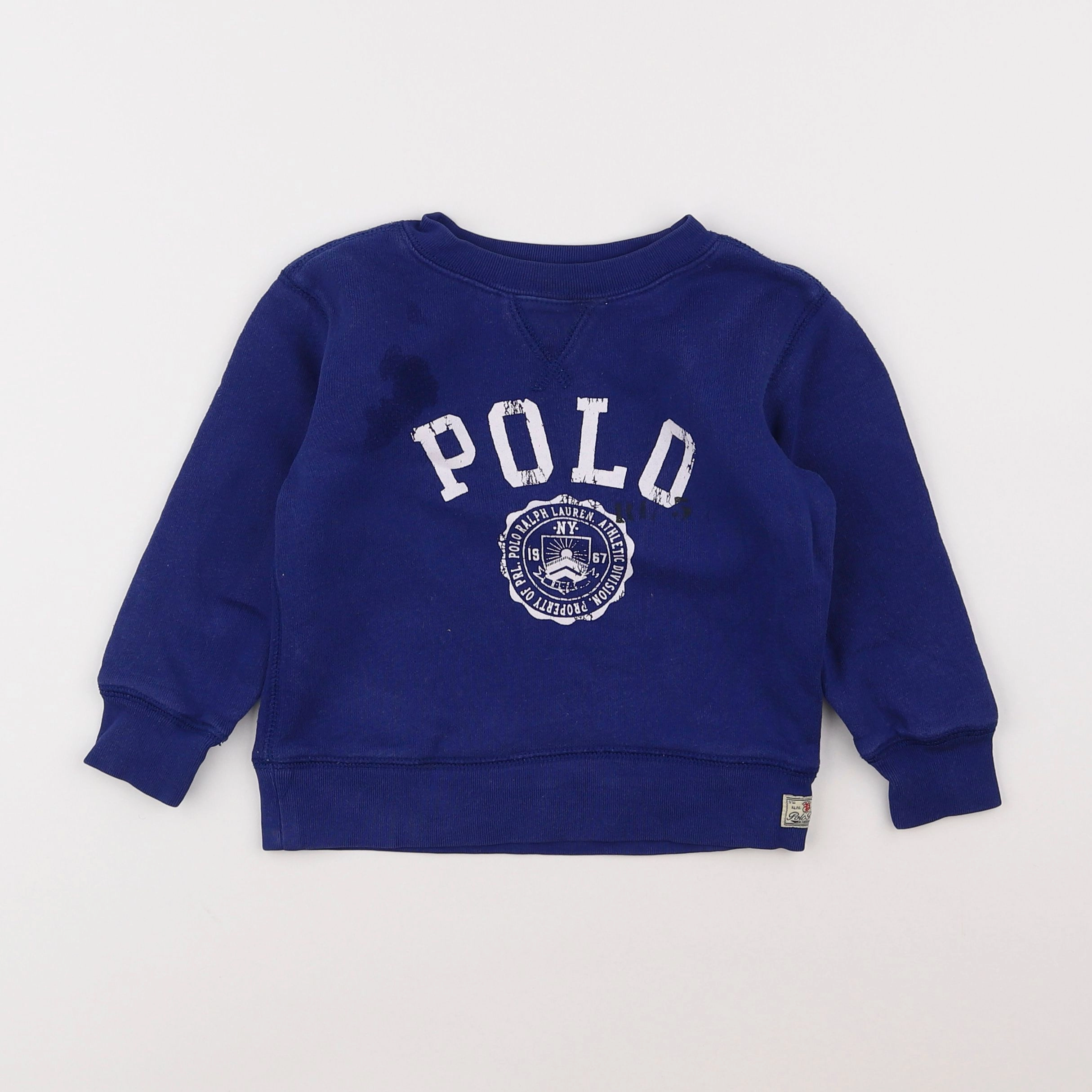 Ralph Lauren - sweat bleu - 4/5 ans