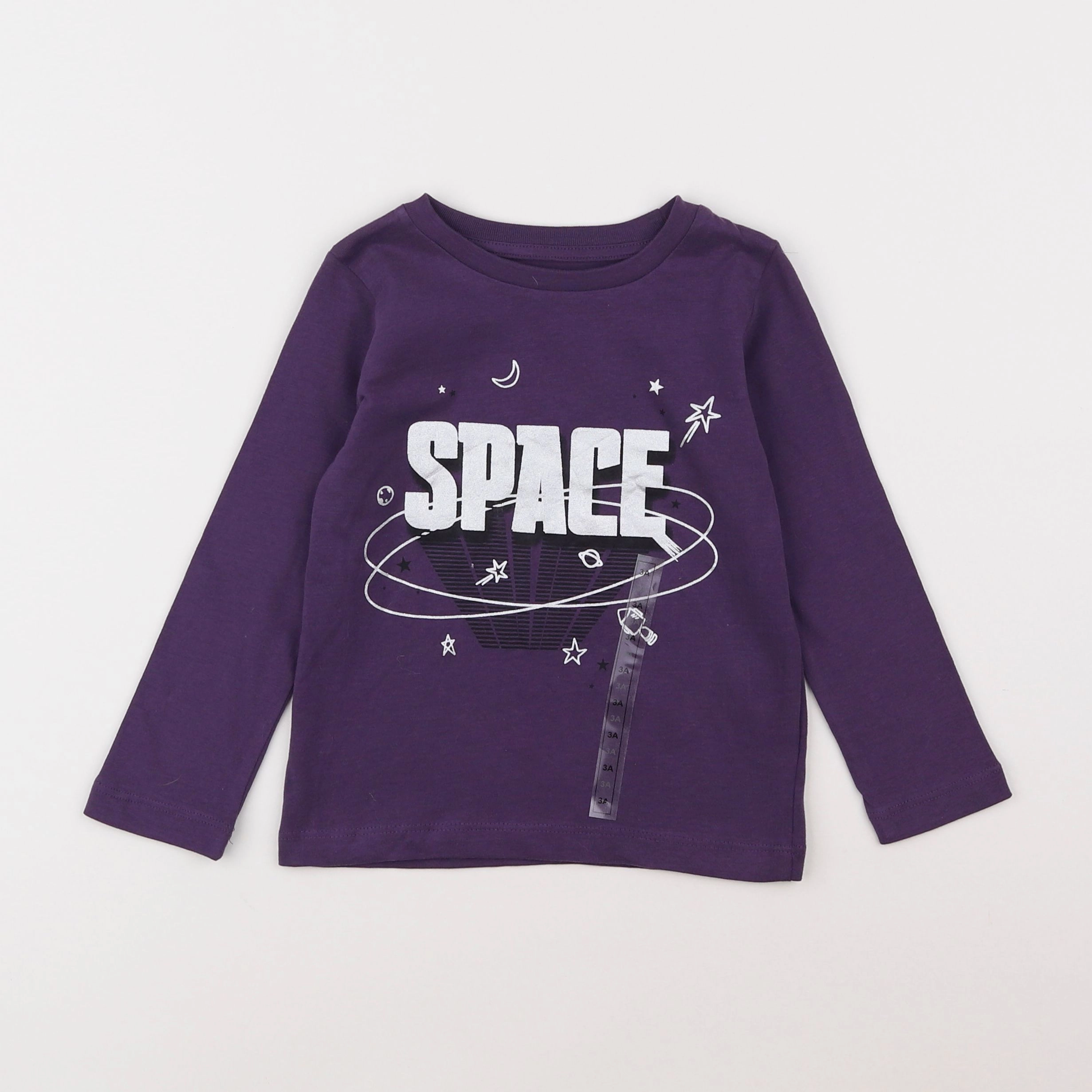 Monoprix - tee-shirt violet - 3 ans