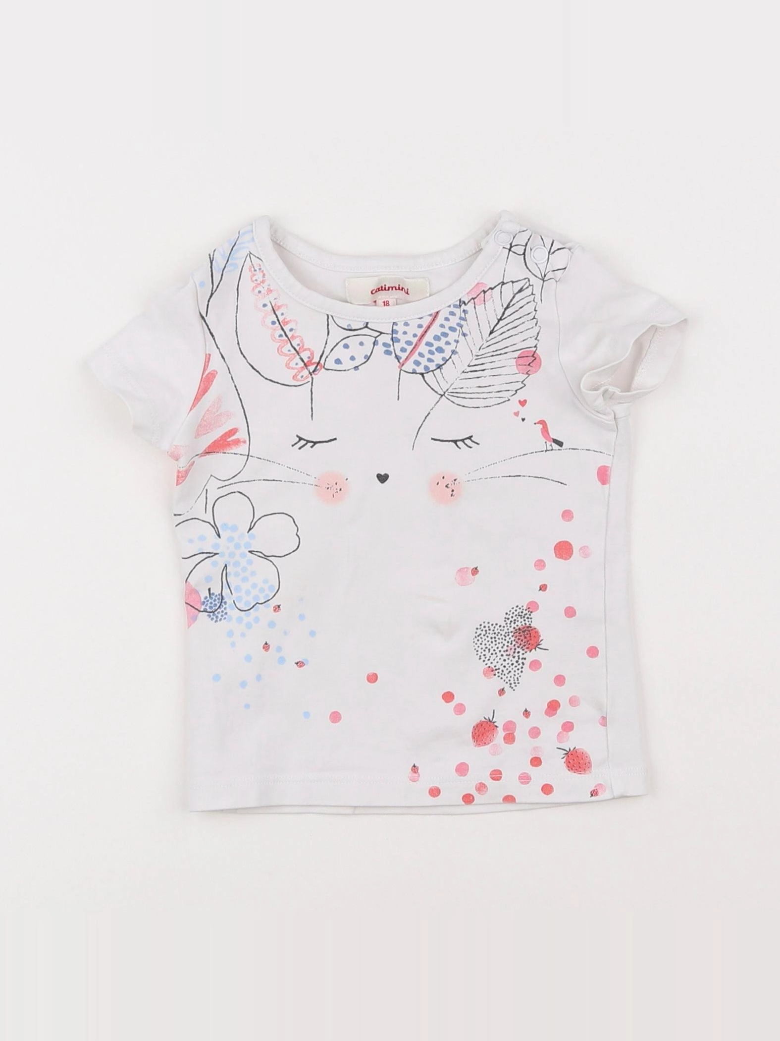 Catimini - tee-shirt multicolore - 18 mois