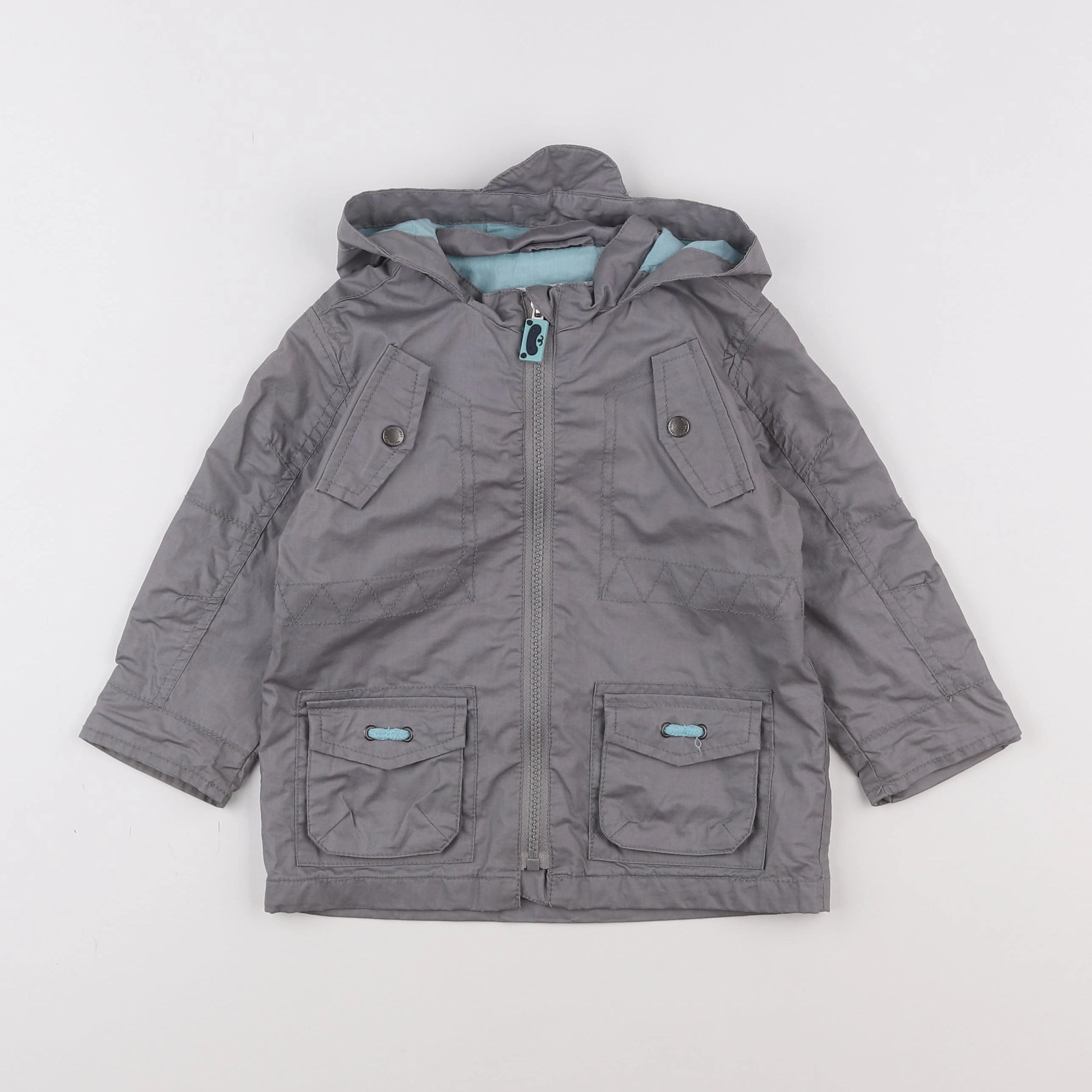 Vertbaudet - imperméable gris - 3 ans