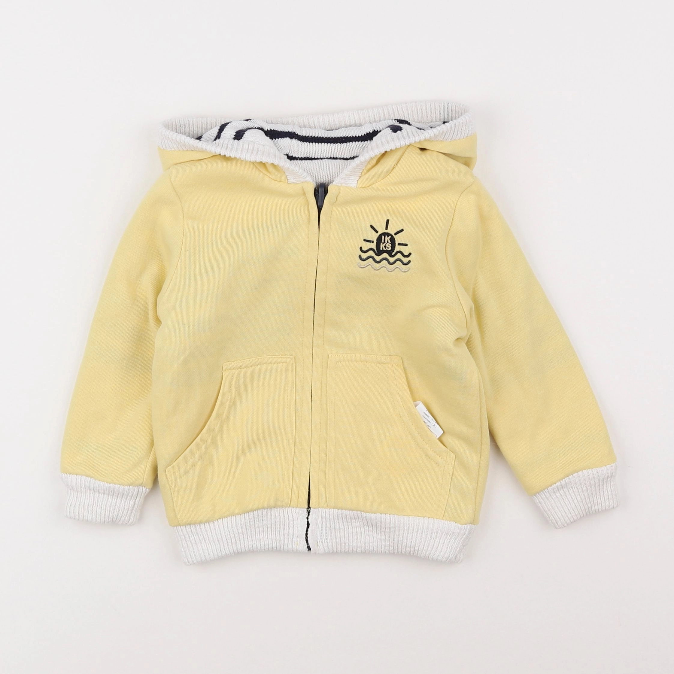 IKKS - sweat jaune - 18 mois