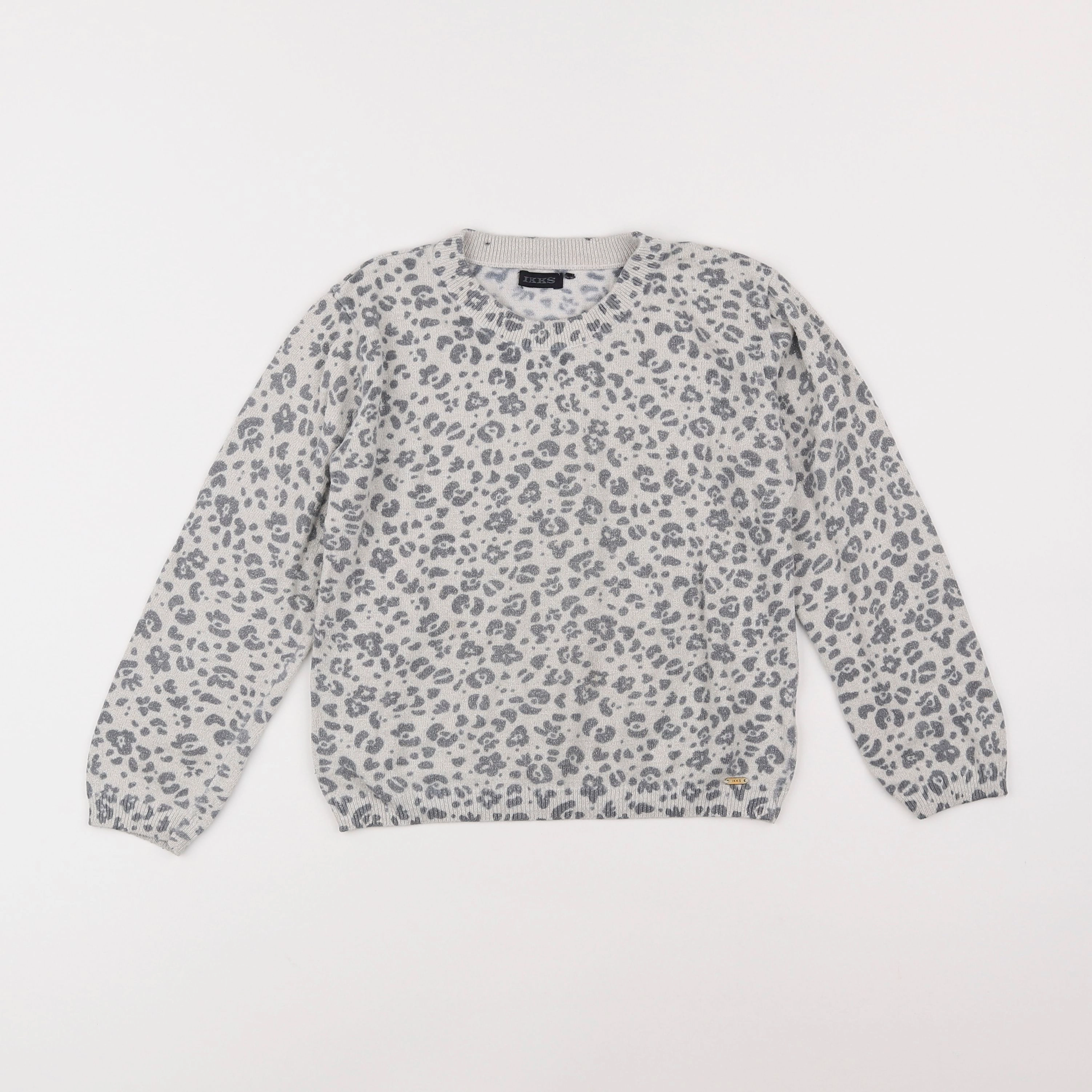 IKKS - pull gris - 8 ans