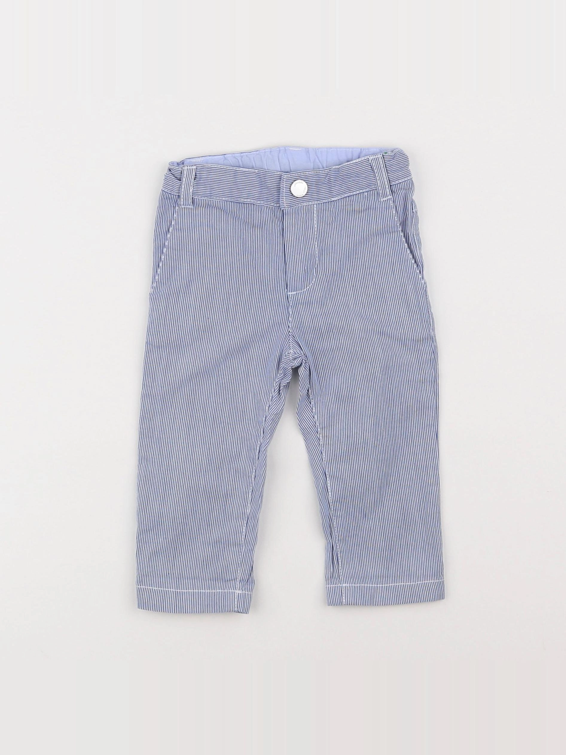Jacadi - pantalon bleu - 12 mois