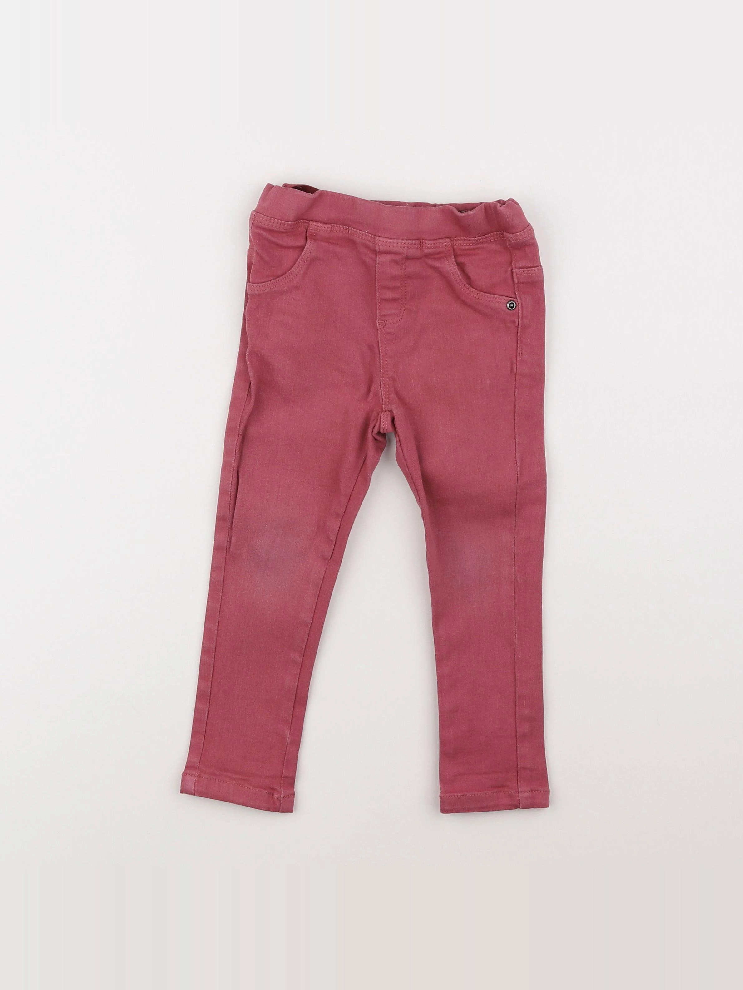 Vertbaudet - jegging rose - 3 ans