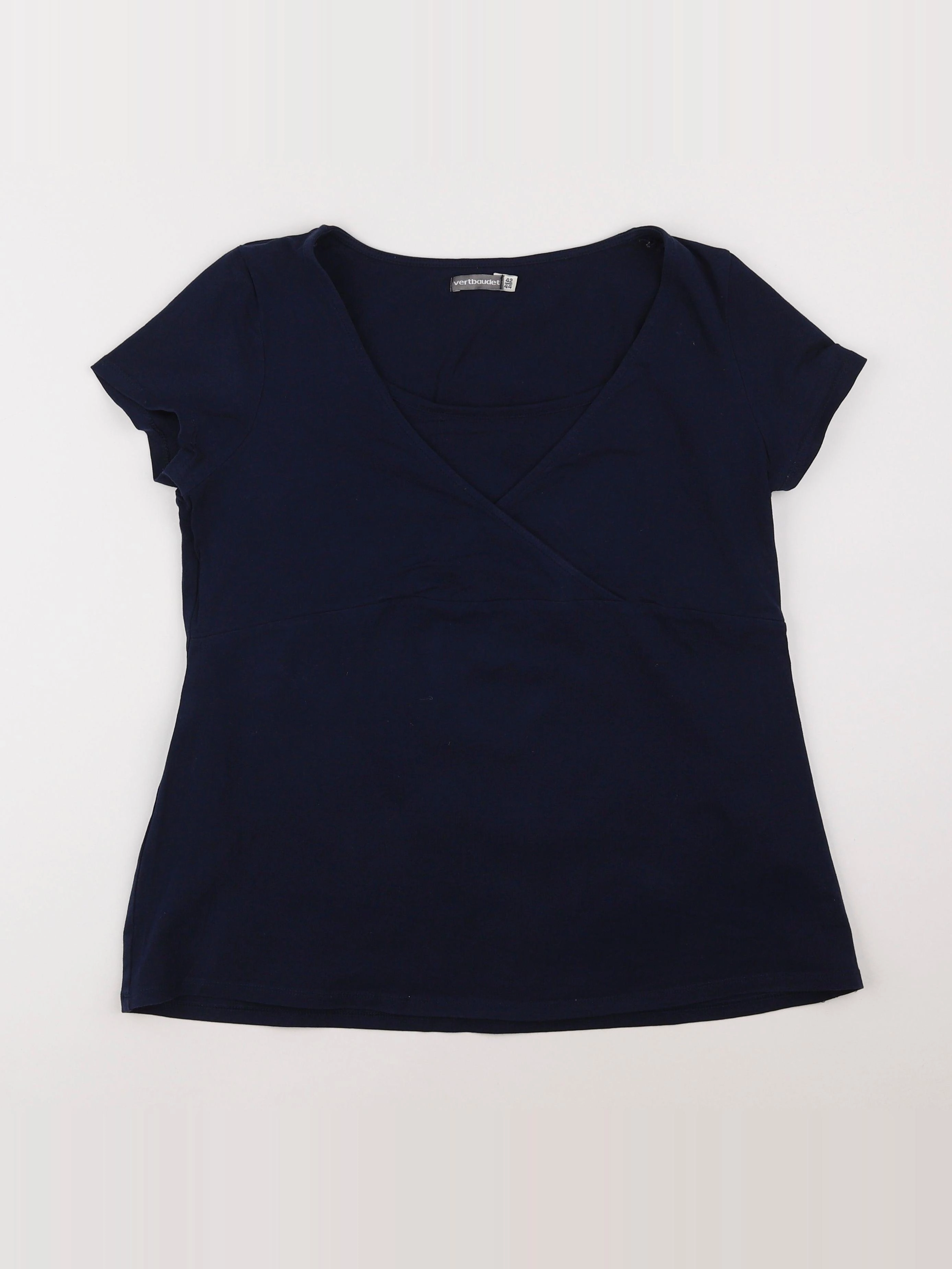 Vertbaudet - tee-shirt grossesse bleu - 42 à 44