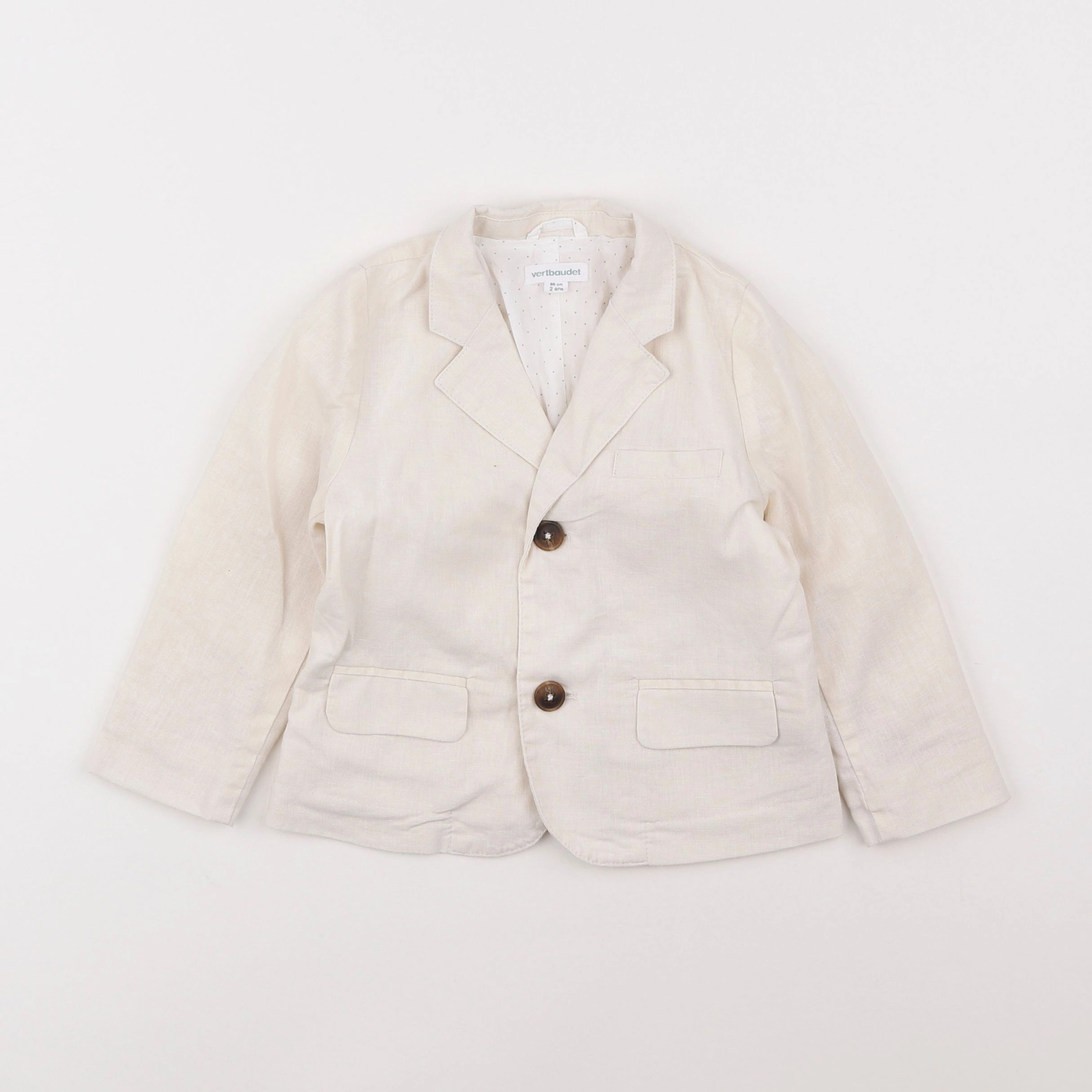 Vertbaudet - veste beige - 2 ans