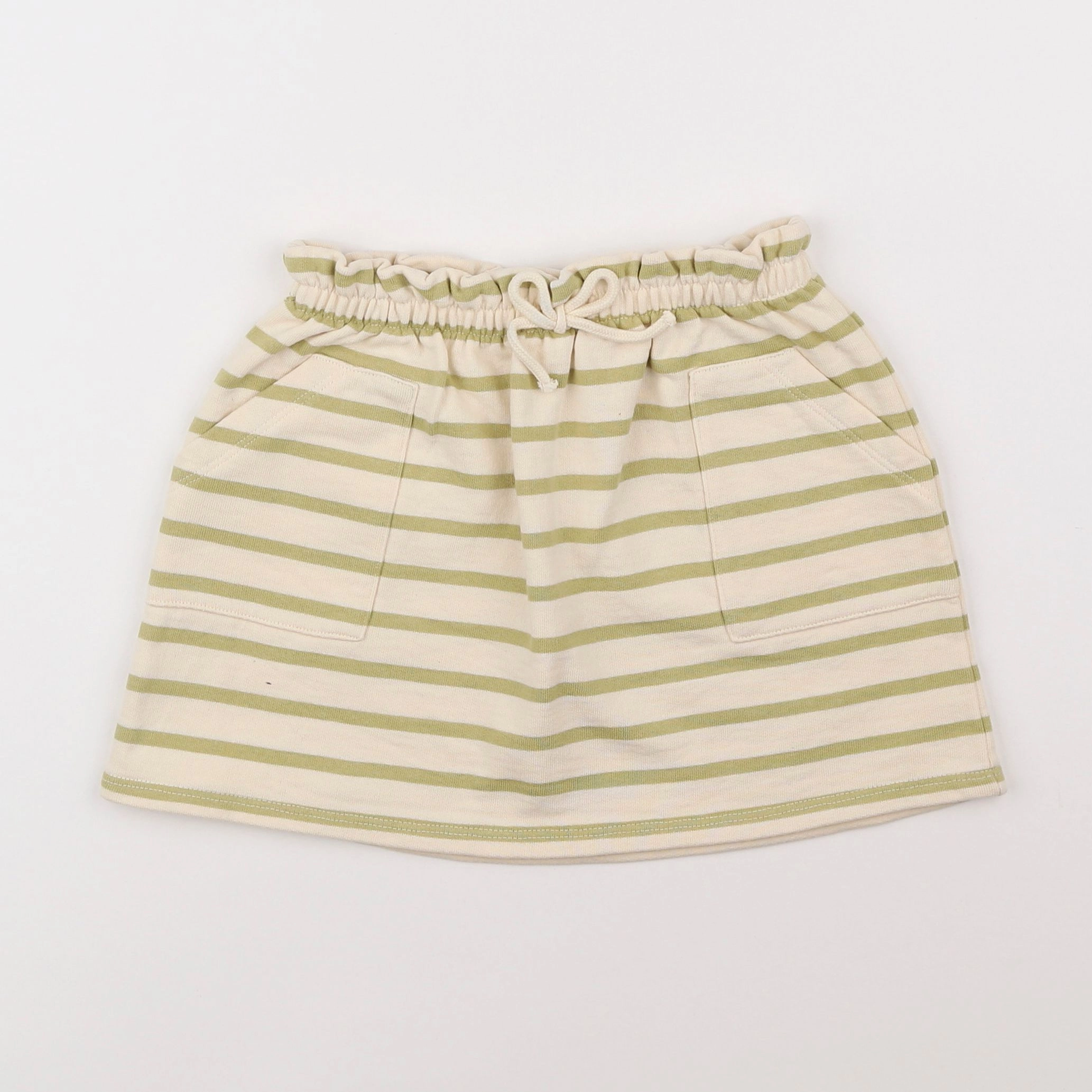Vertbaudet - jupe beige - 6 ans