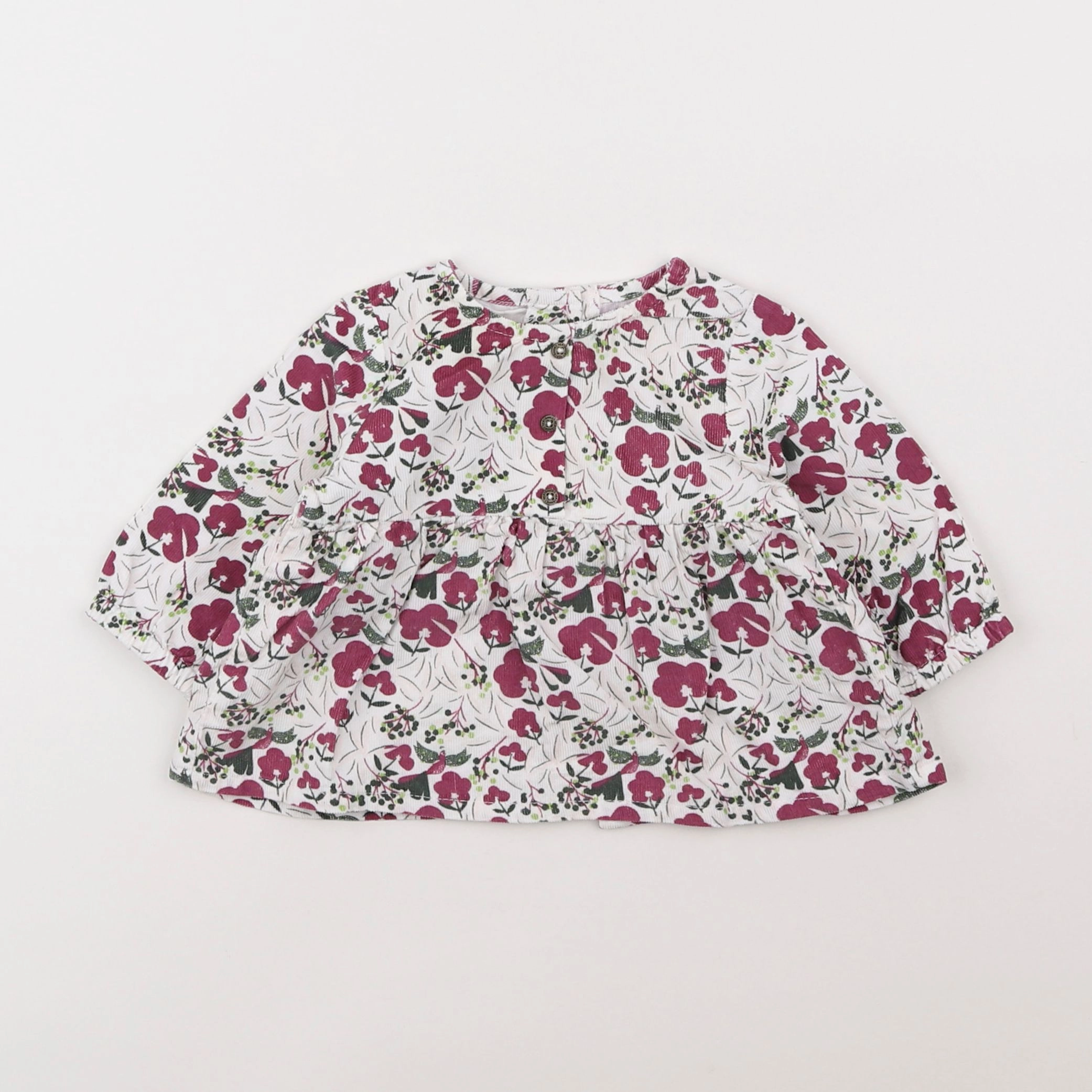 Vertbaudet - blouse violet - 3 mois