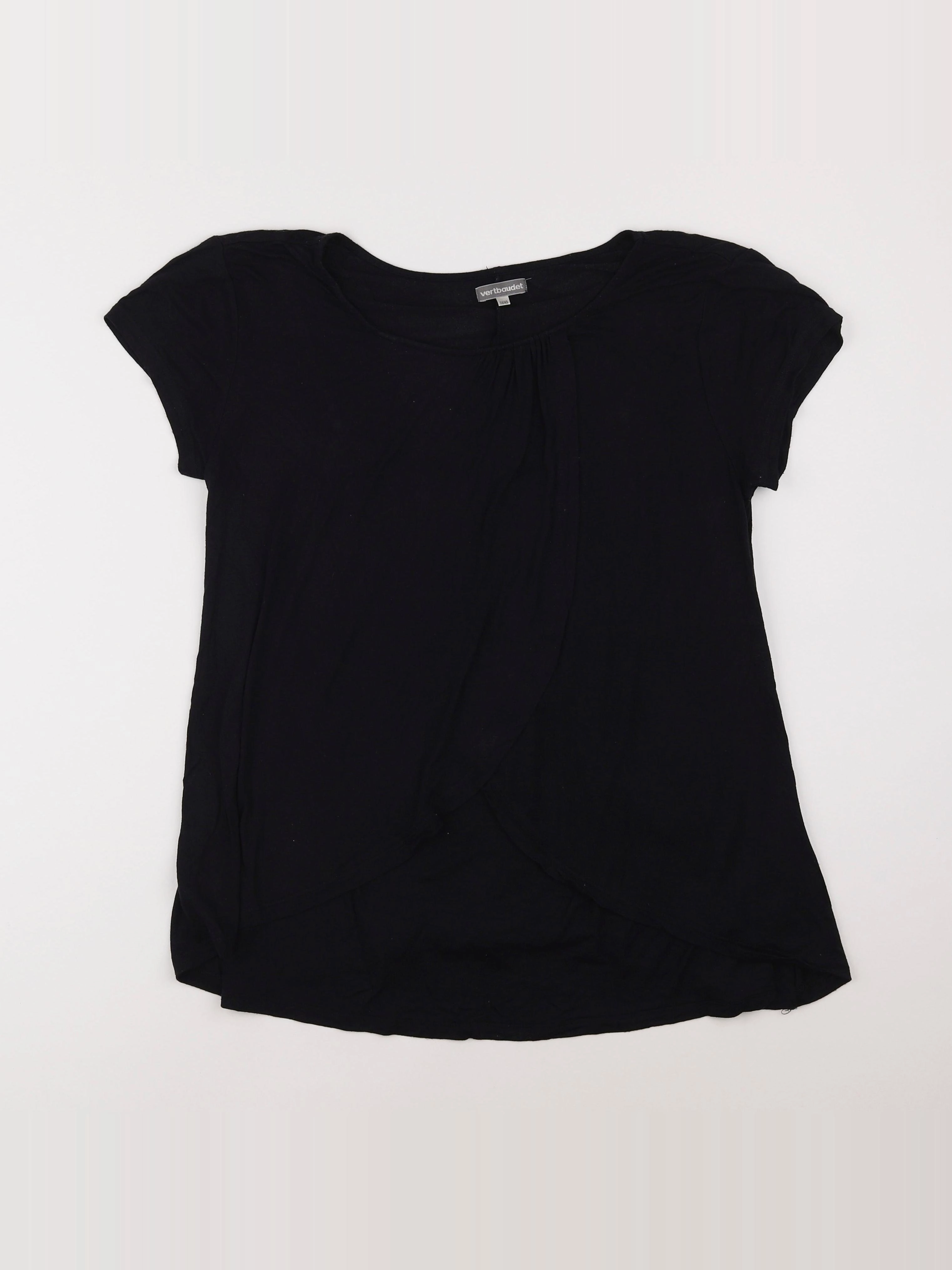 Vertbaudet - tee-shirt grossesse noir - 38 à 40