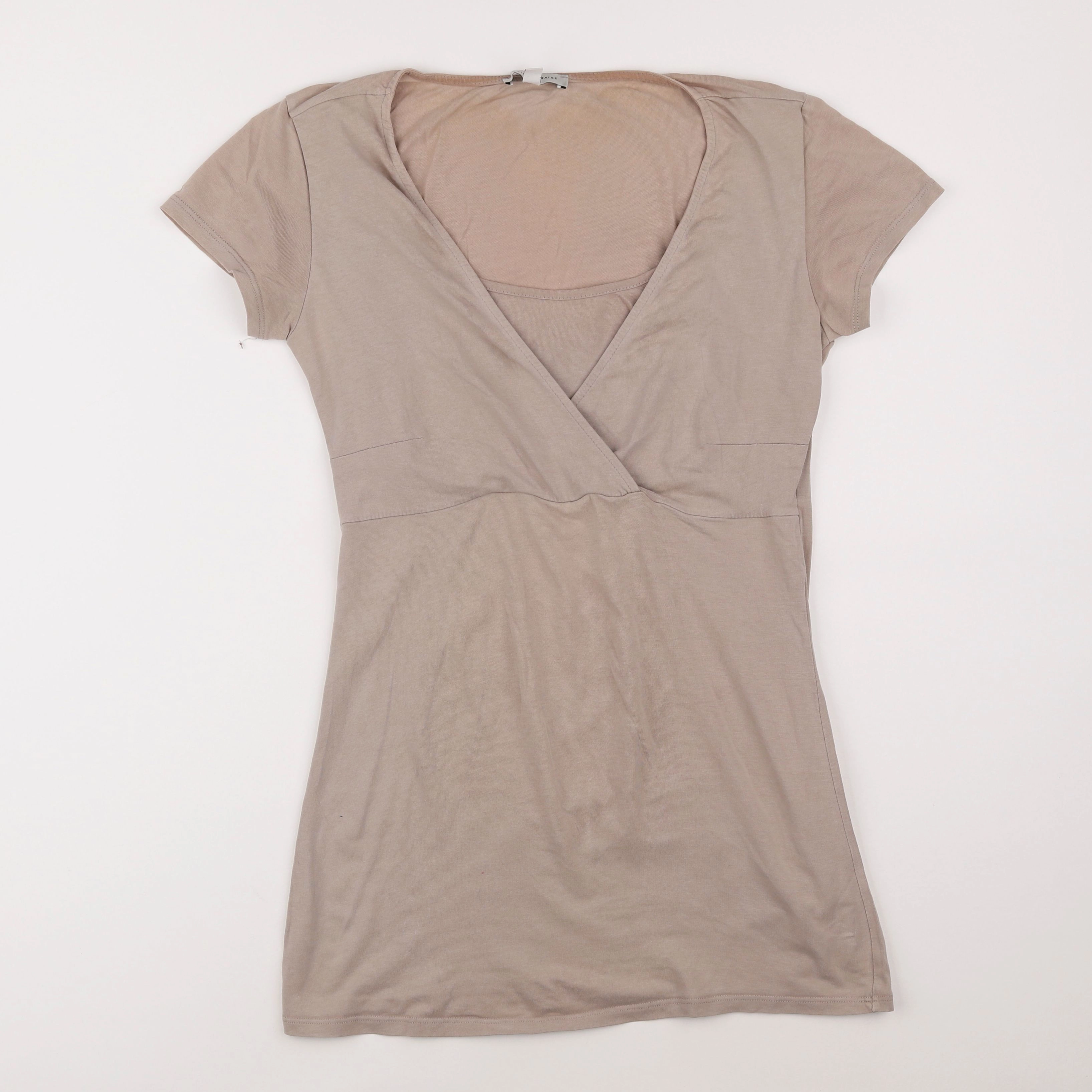Envie de fraise - tee-shirt grossesse beige - 36 à 38