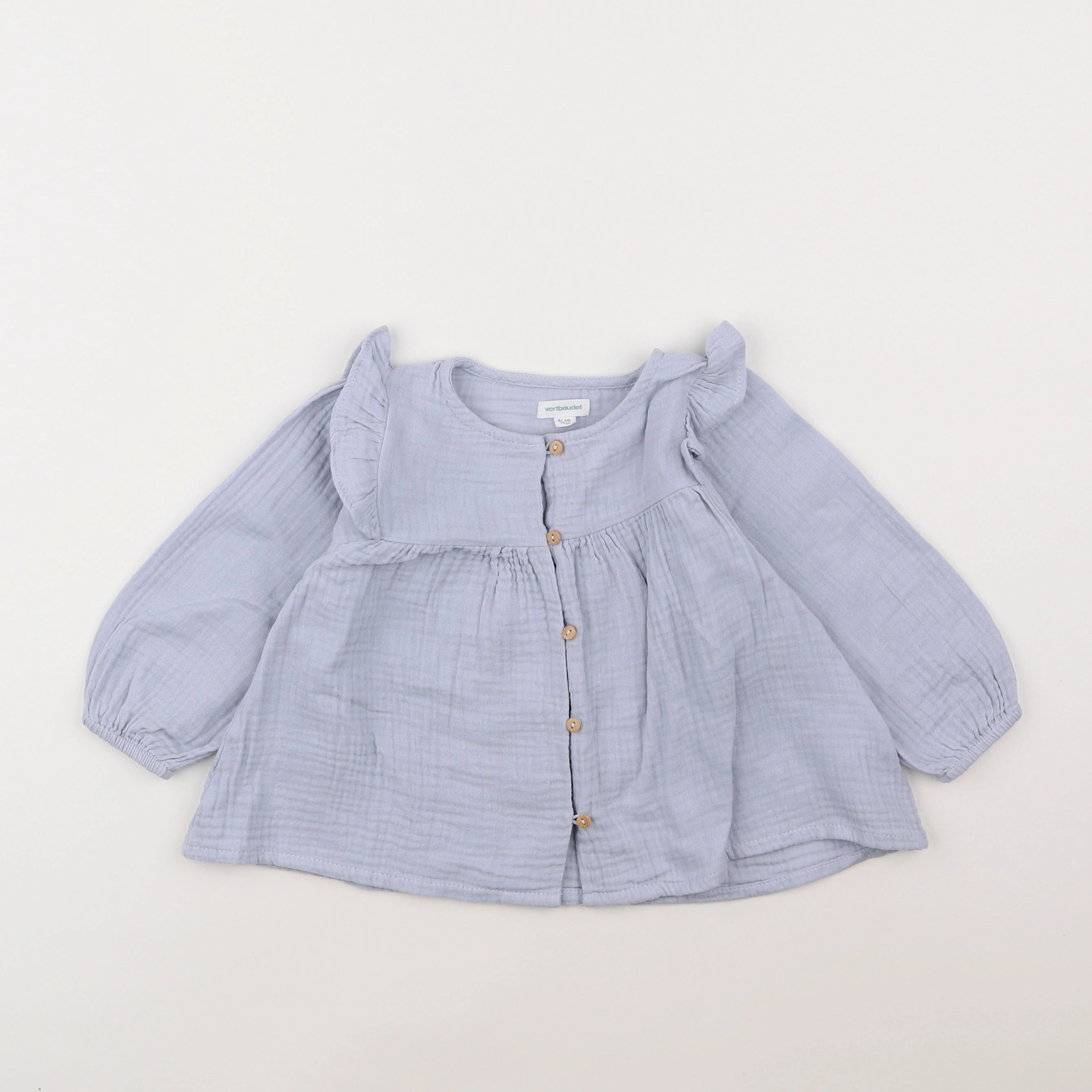 Vertbaudet - blouse bleu - 18 mois