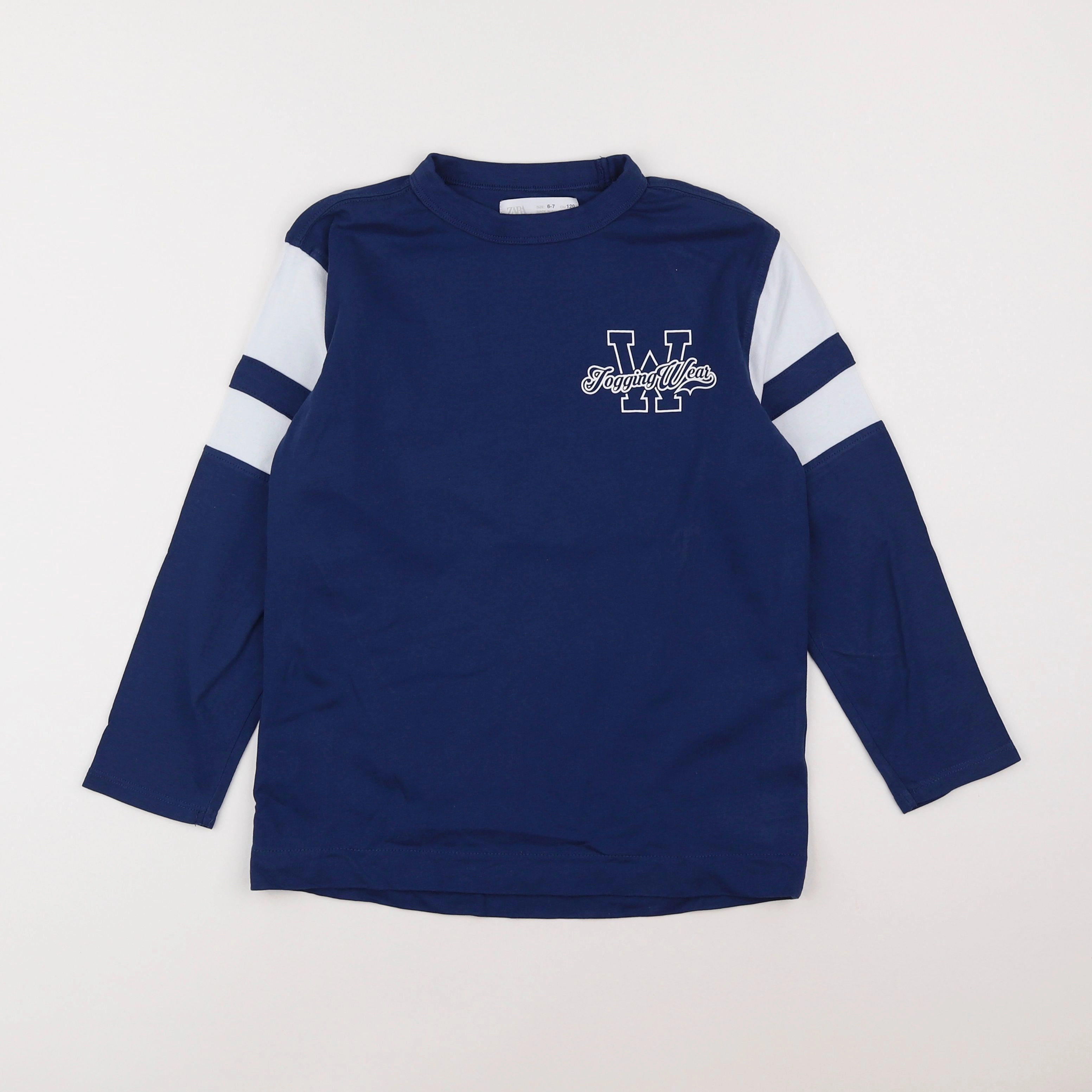 Zara - tee-shirt bleu - 6/7 ans