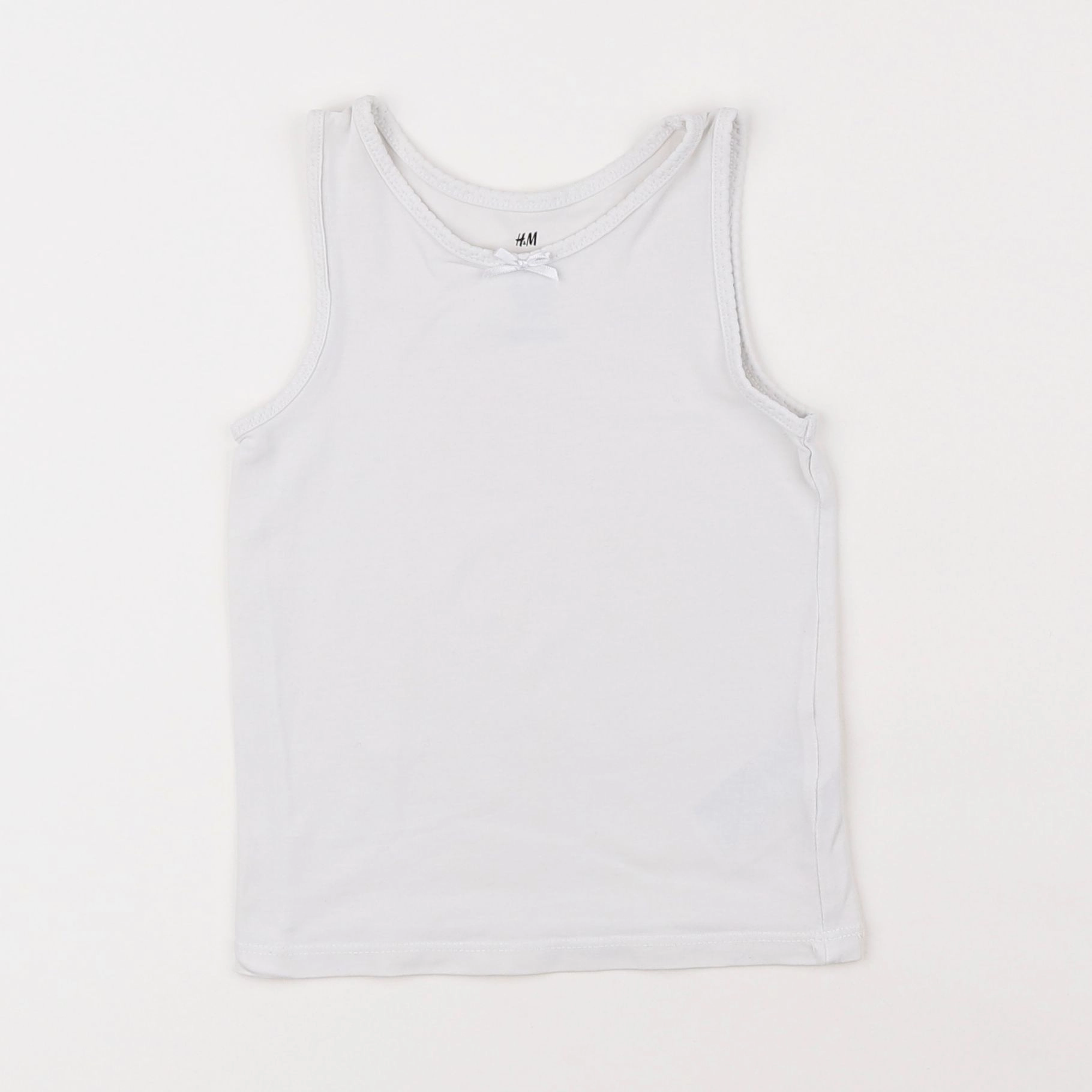 H&M - maillot de corps blanc - 3/4 ans