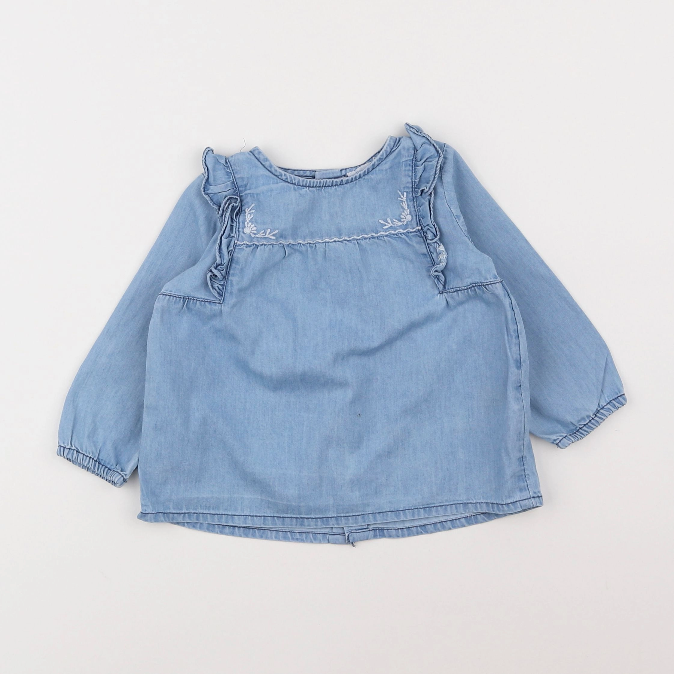 Boutchou - blouse bleu - 18 mois