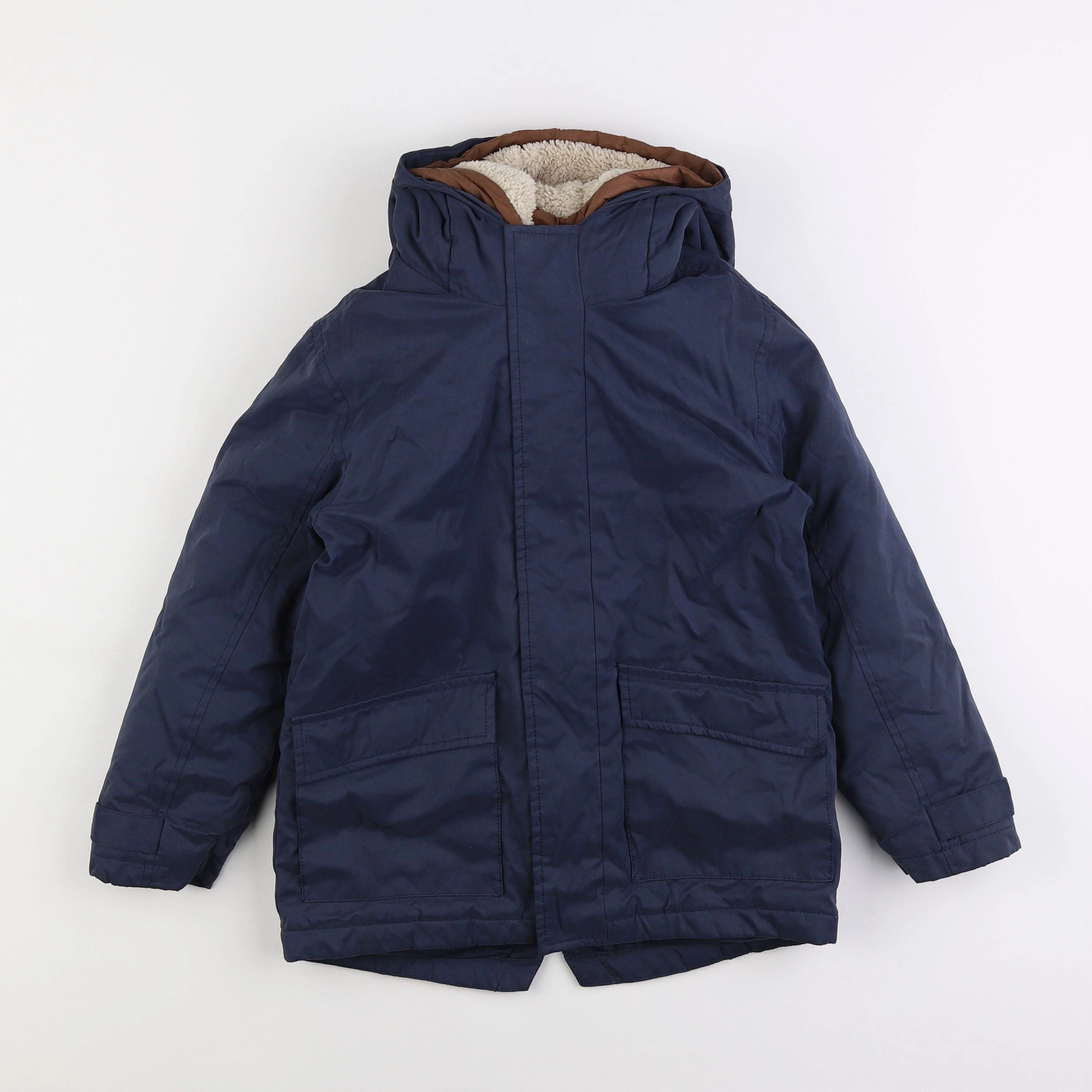 Vertbaudet - parka bleu - 8 ans