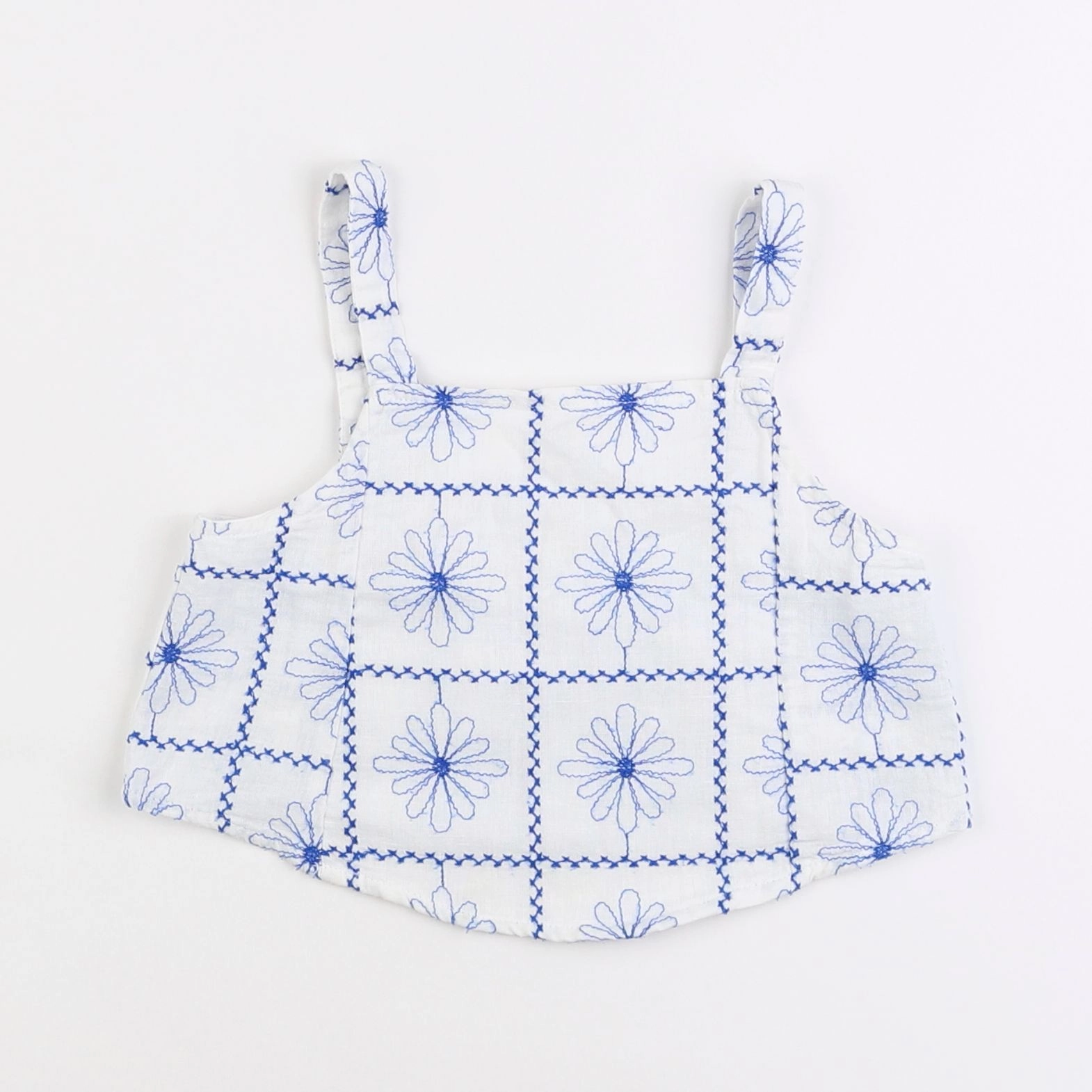 Zara - blouse bleu - 7 ans