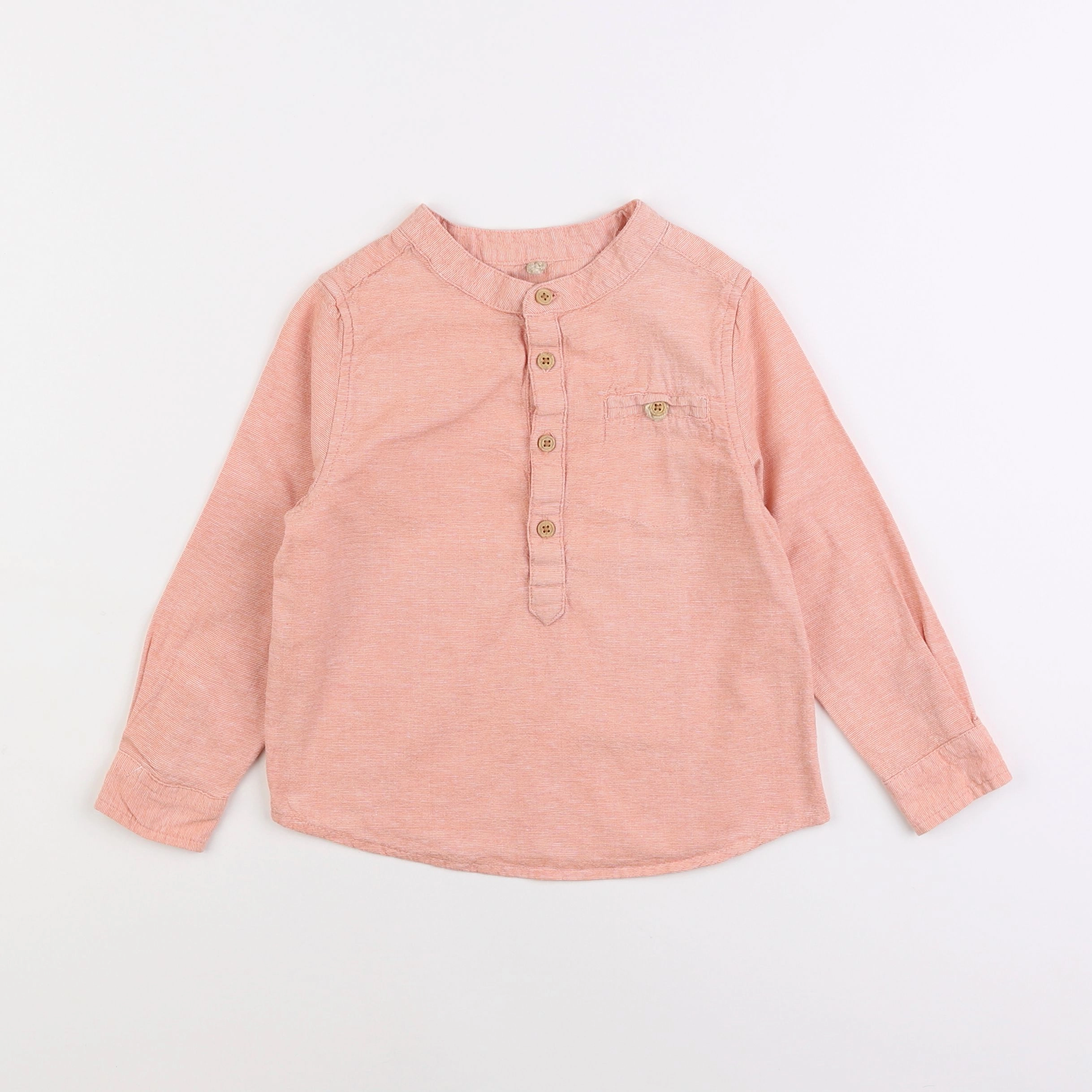 Mango - chemise orange - 3/4 ans