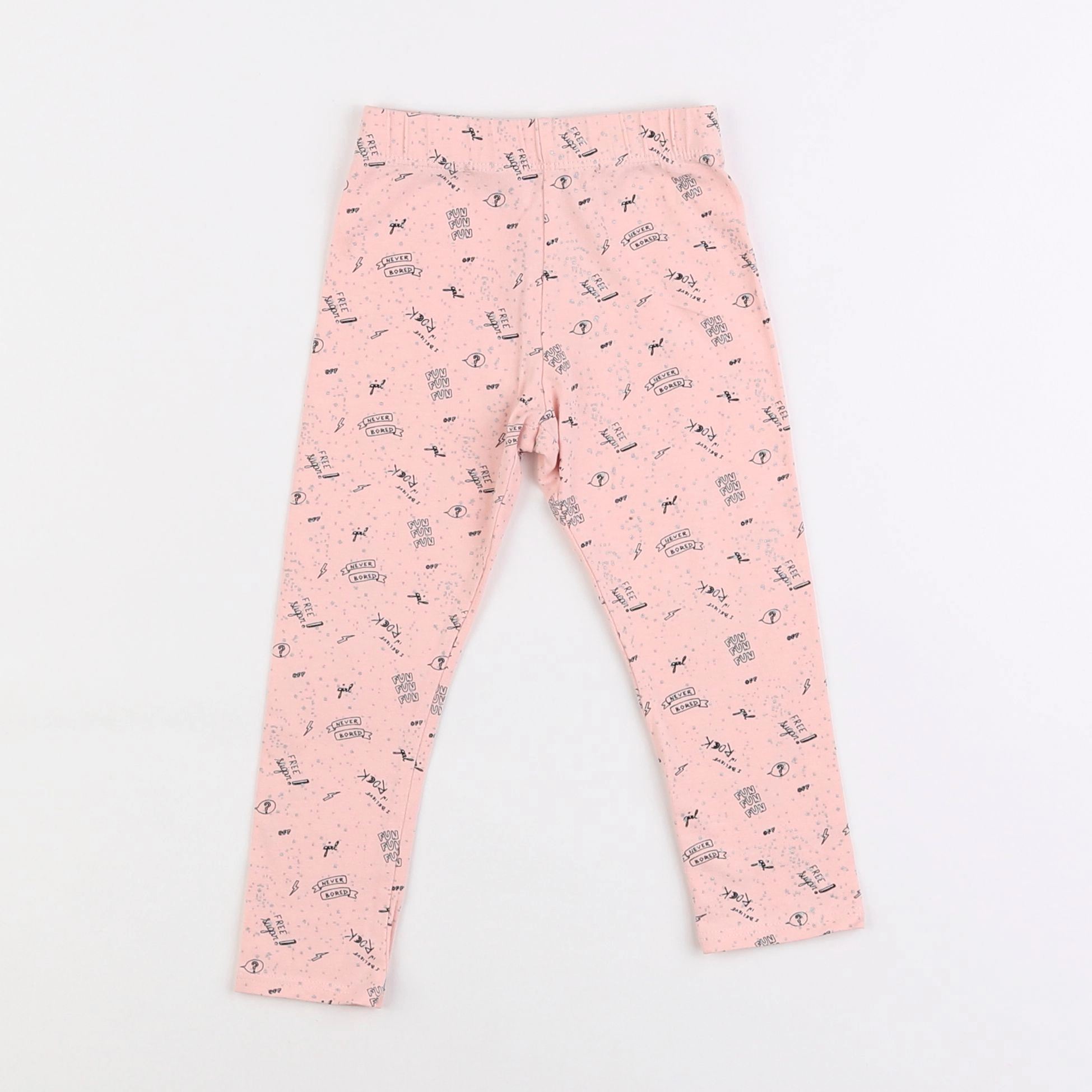 Vertbaudet - legging rose - 2 ans