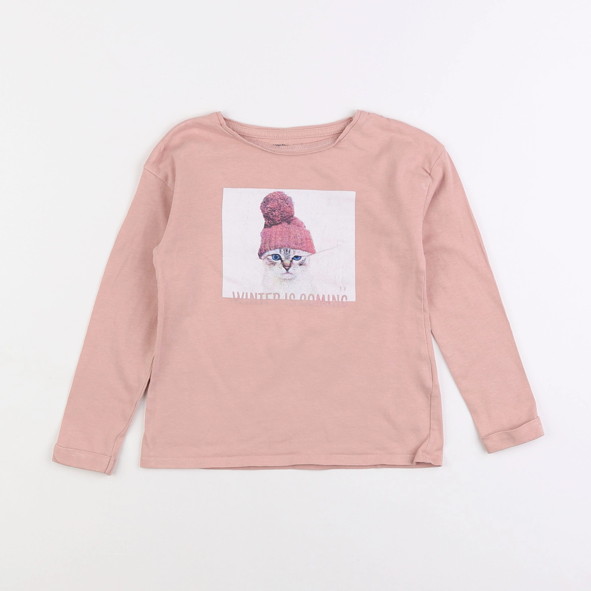 Vertbaudet - tee-shirt rose - 5 ans