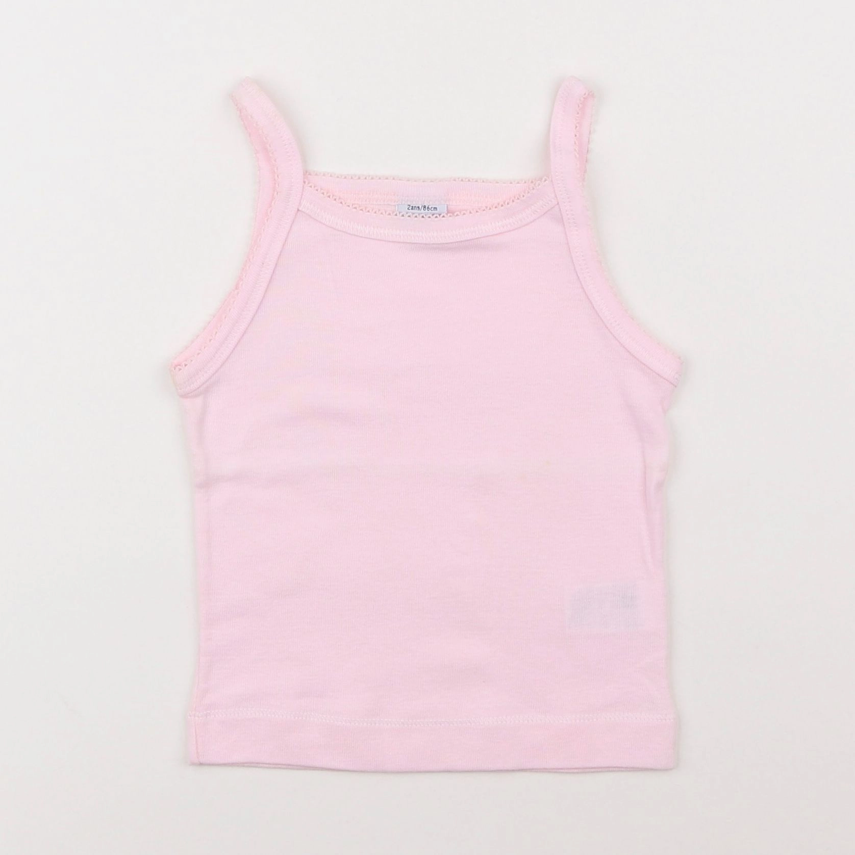 Petit Bateau - maillot de corps rose - 2 ans