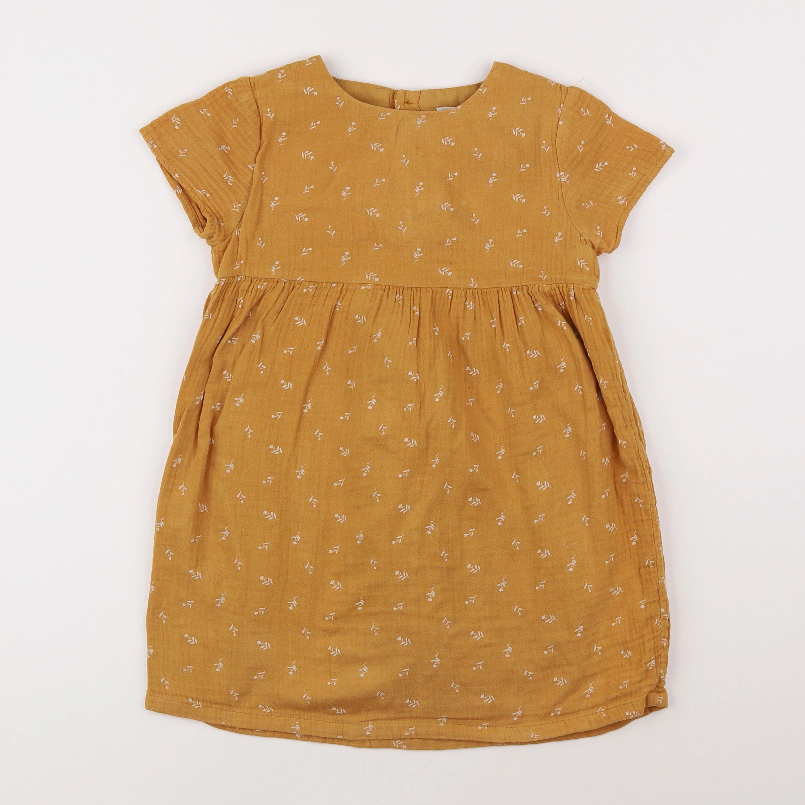 Little Cigogne - robe jaune - 5 ans