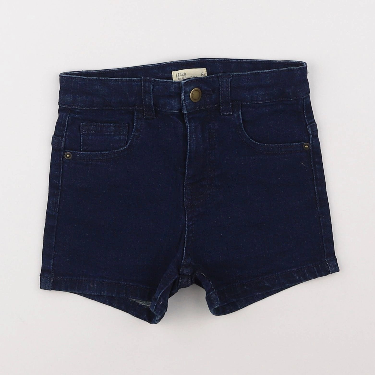 Little Cigogne - short bleu - 6 ans