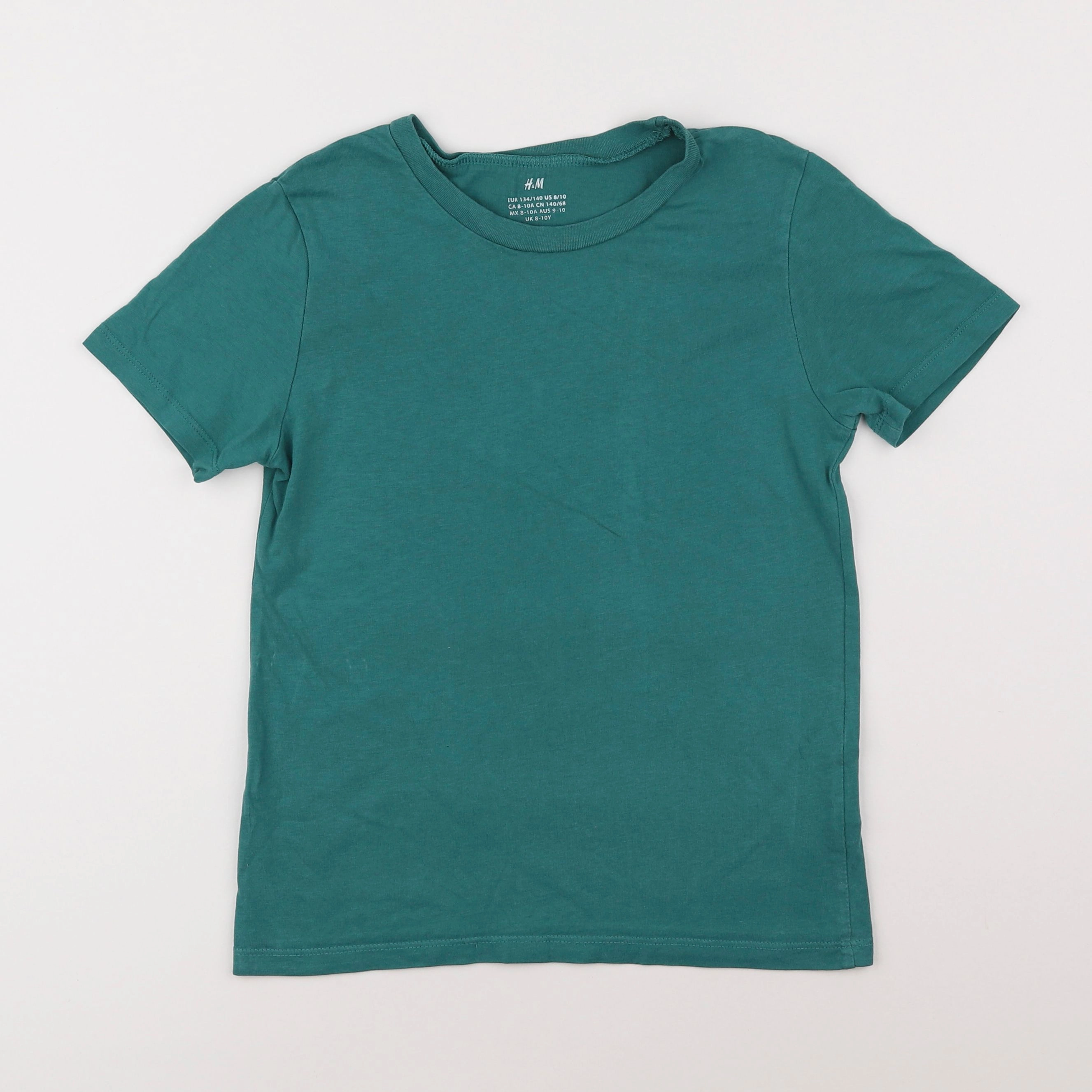 H&M - tee-shirt vert - 8/10 ans