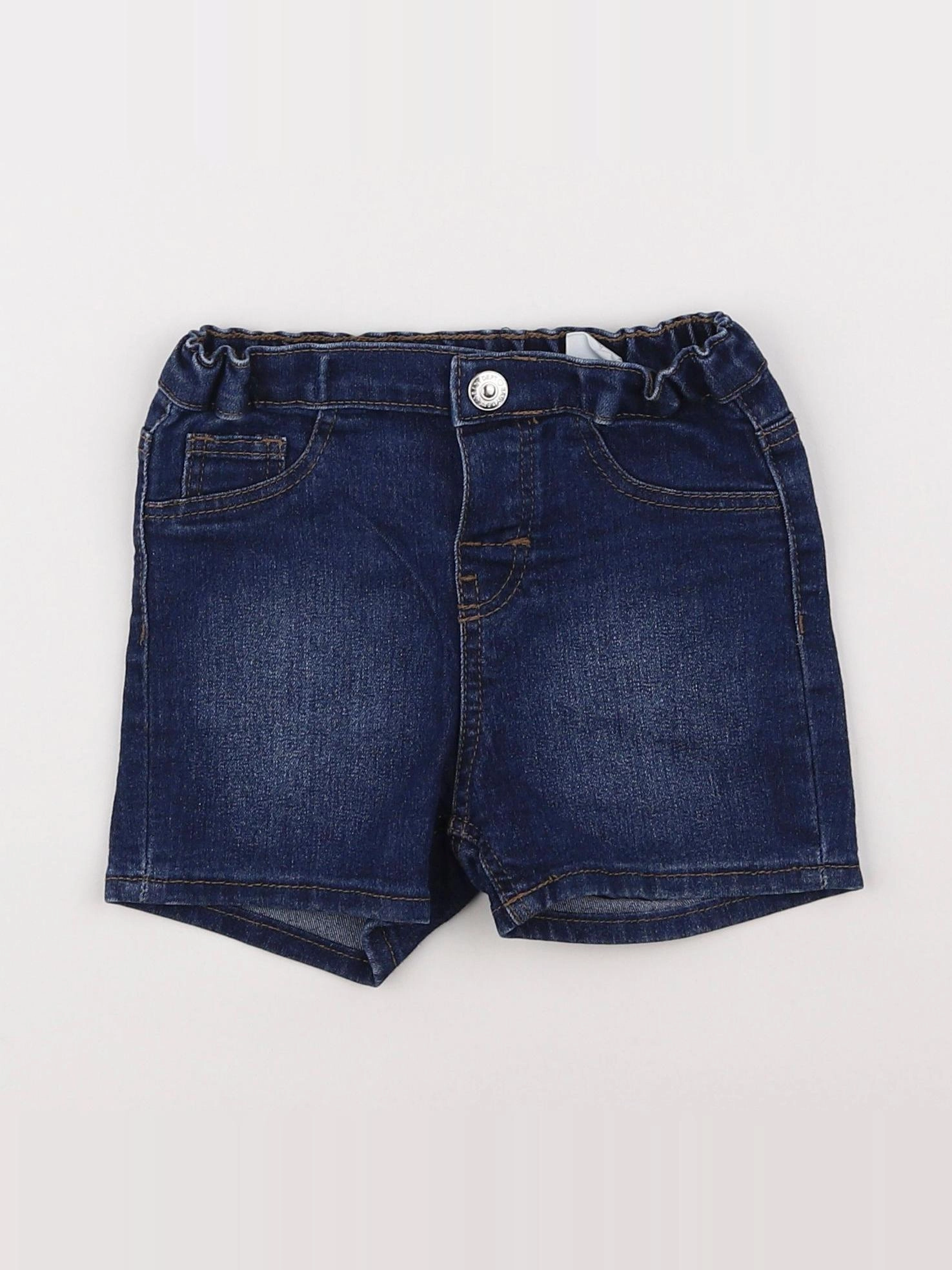 H&M - short bleu - 12/18 mois