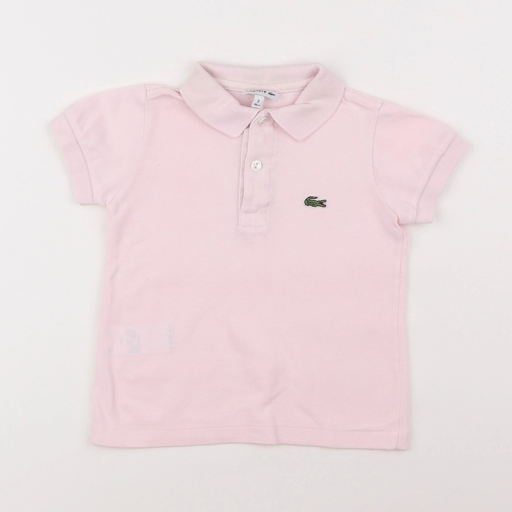 Lacoste - polo rose - 2 ans