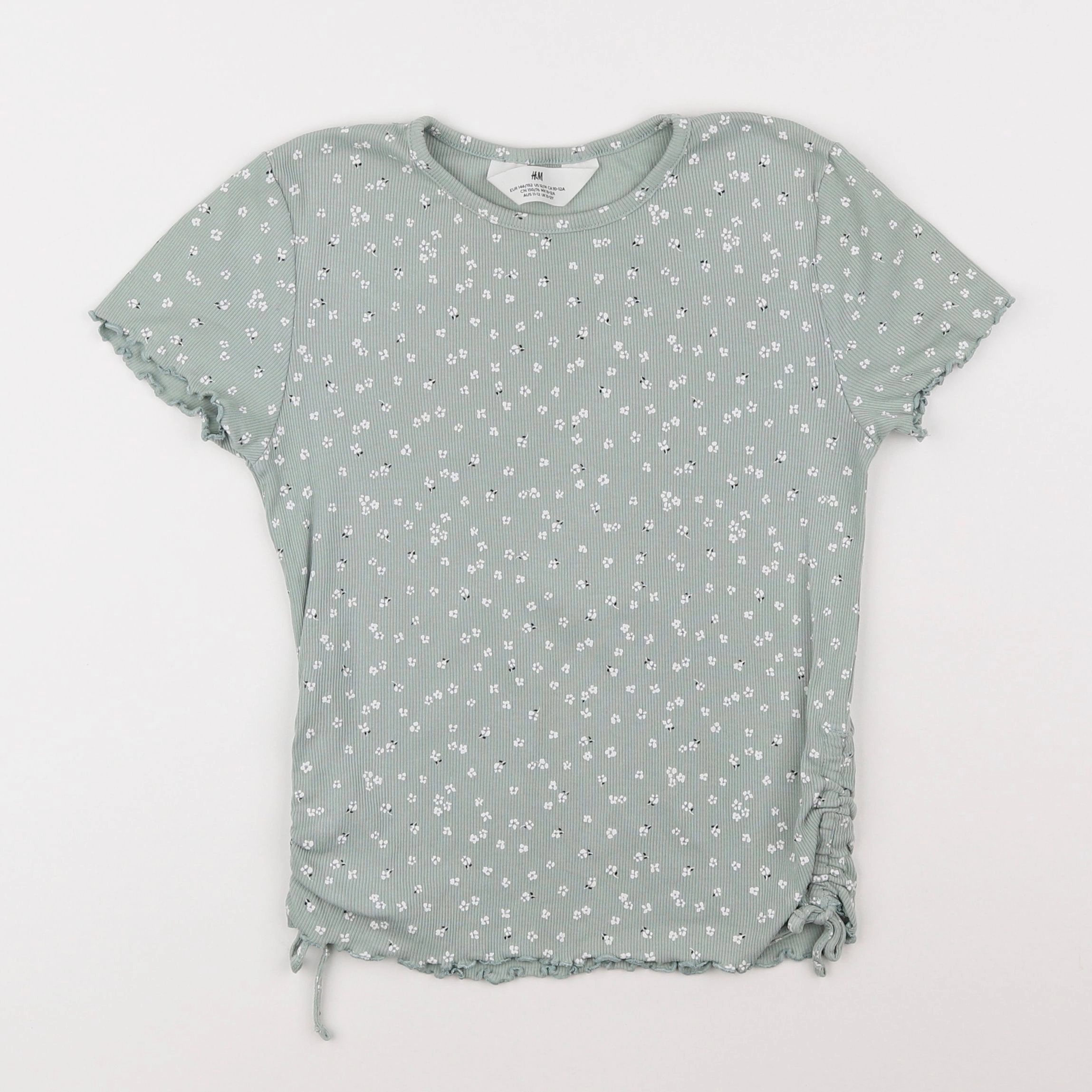 H&M - tee-shirt vert - 10/12 ans