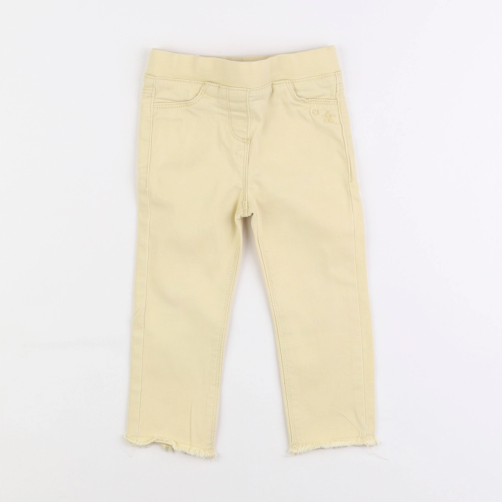 Vertbaudet - jegging jaune - 2 ans