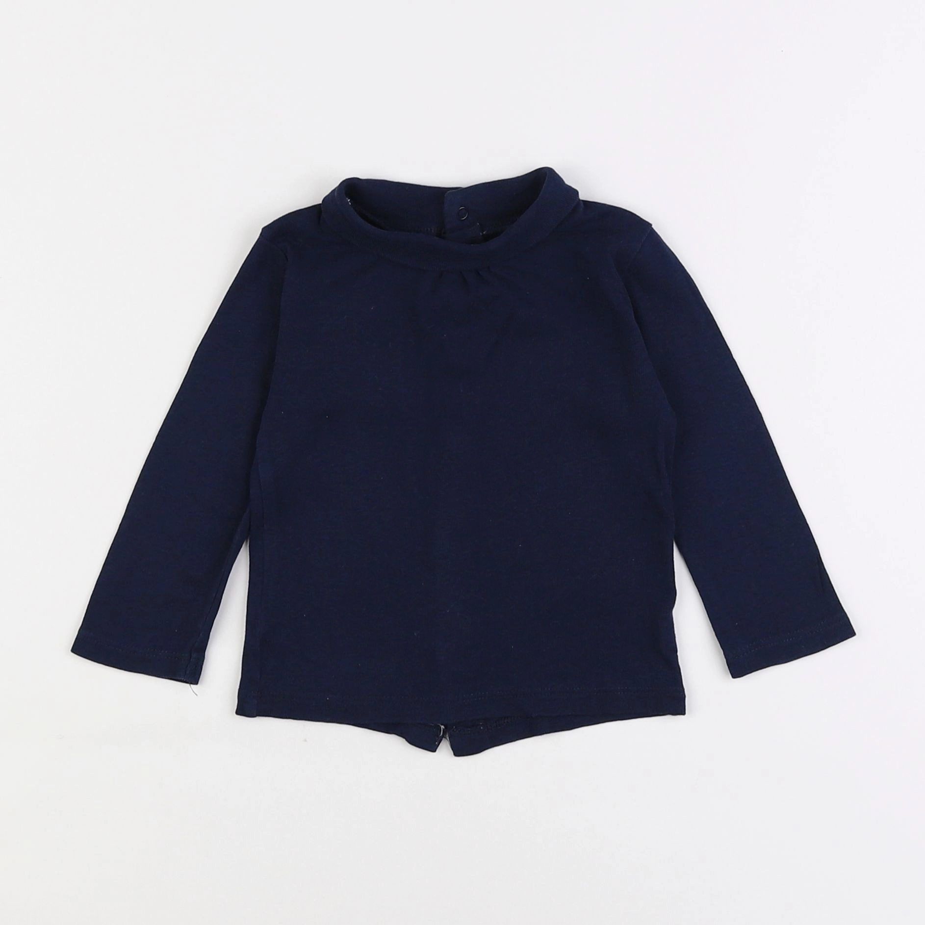 Vertbaudet - sous-pull bleu - 9 mois