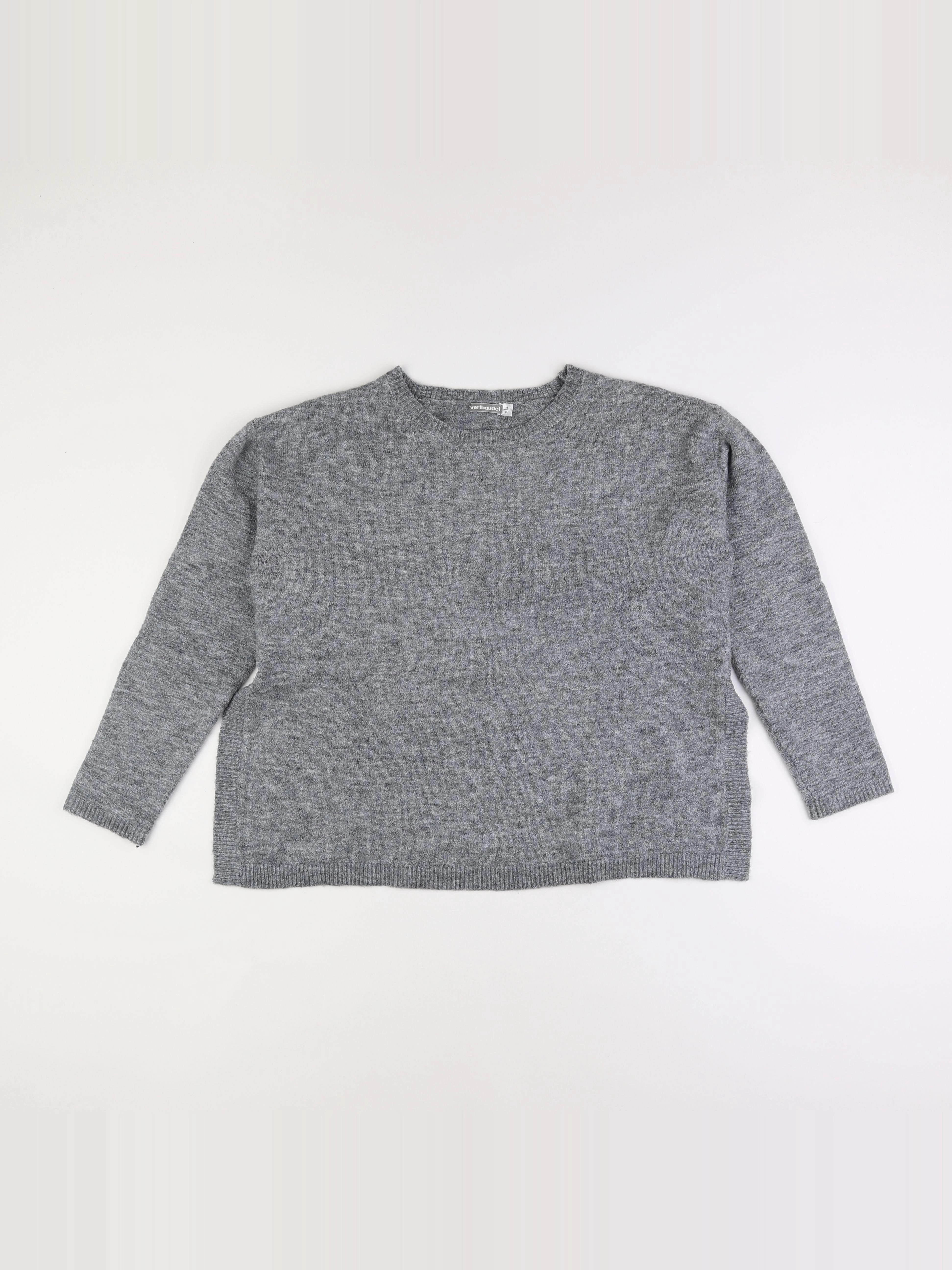 Vertbaudet - pull grossesse gris - 38 à 40