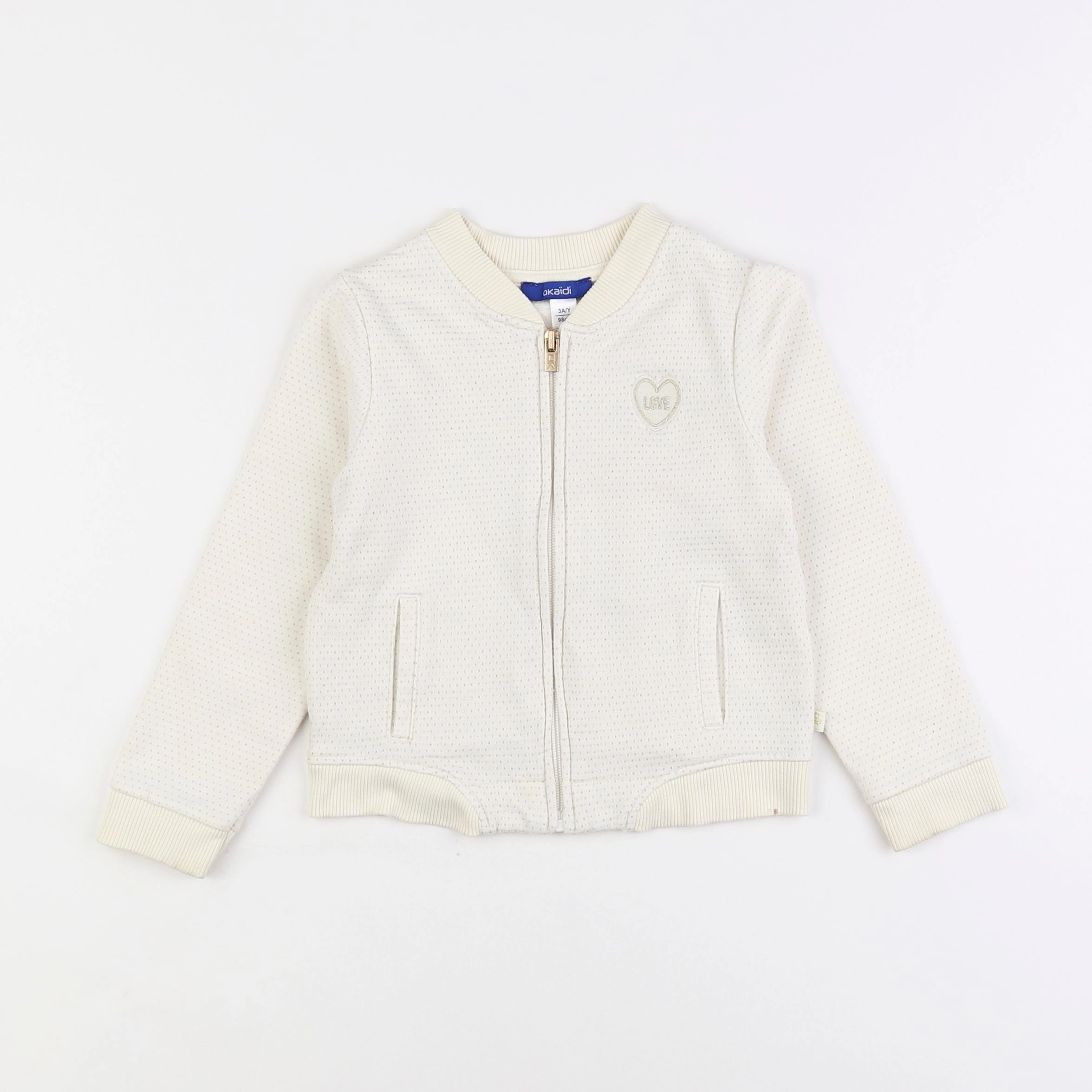 Okaidi - sweat beige, or - 3 ans