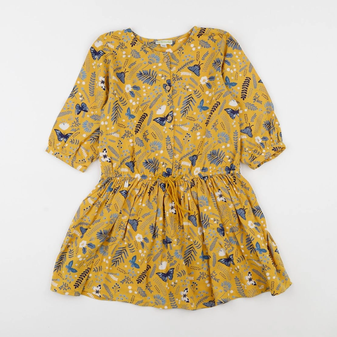 Vertbaudet - robe jaune - 7 ans