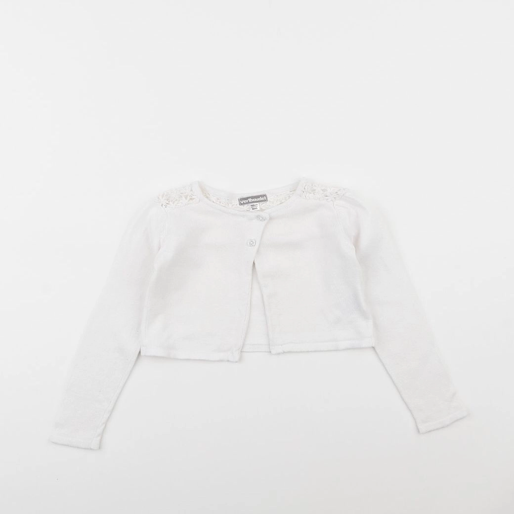 Vertbaudet - gilet blanc - 5 ans