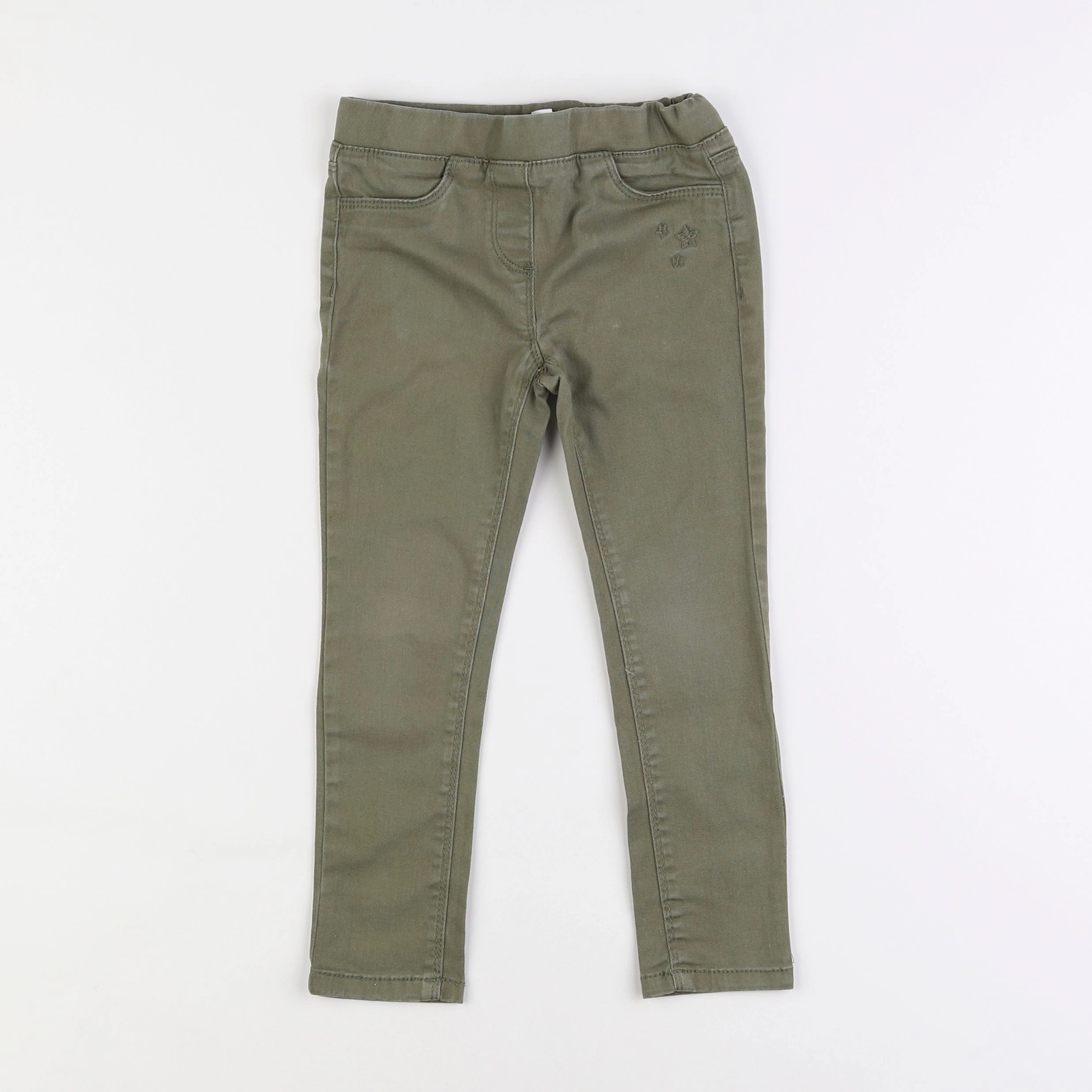 Vertbaudet - jegging vert - 4 ans