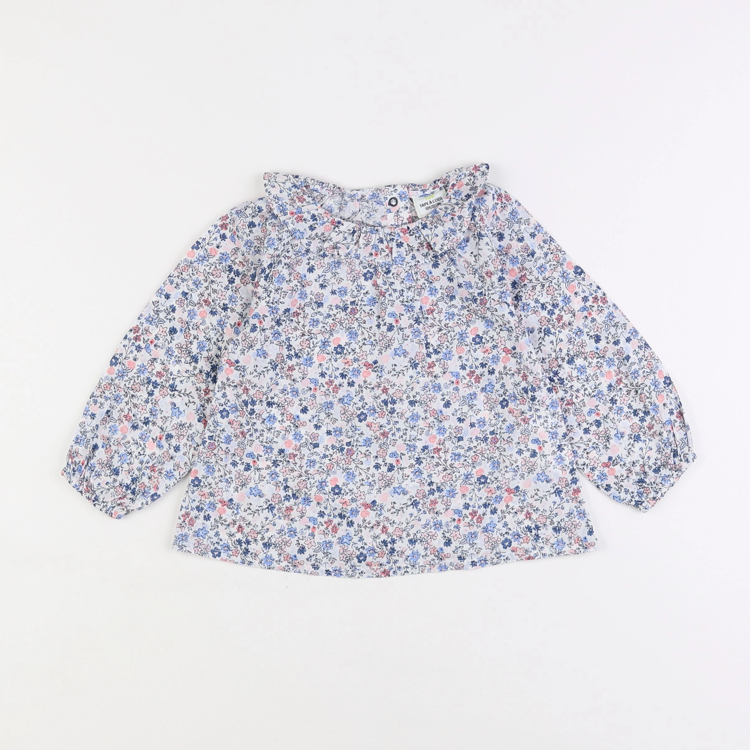 Tape à l'oeil - blouse bleu - 18 mois