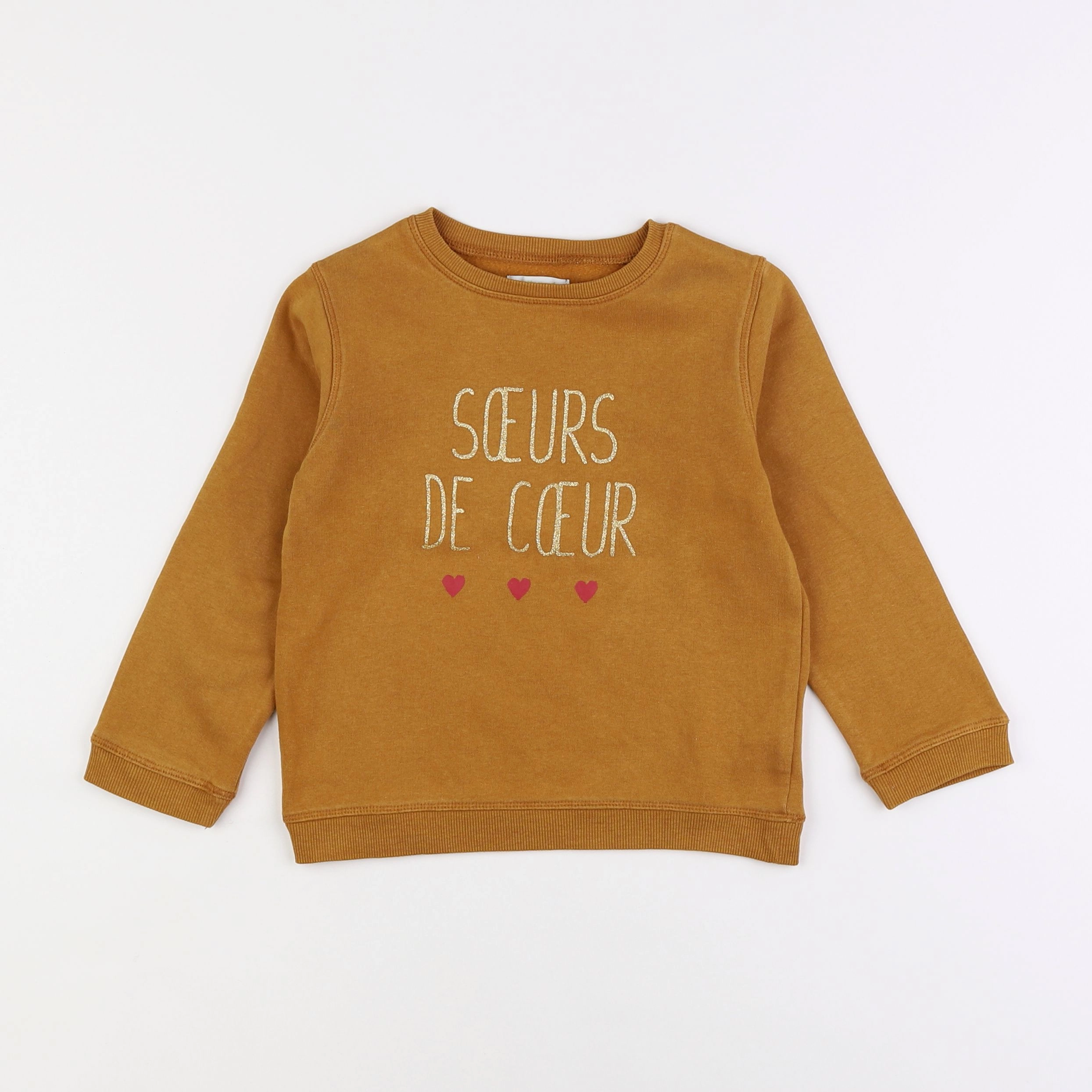 Vertbaudet - sweat marron - 5 ans