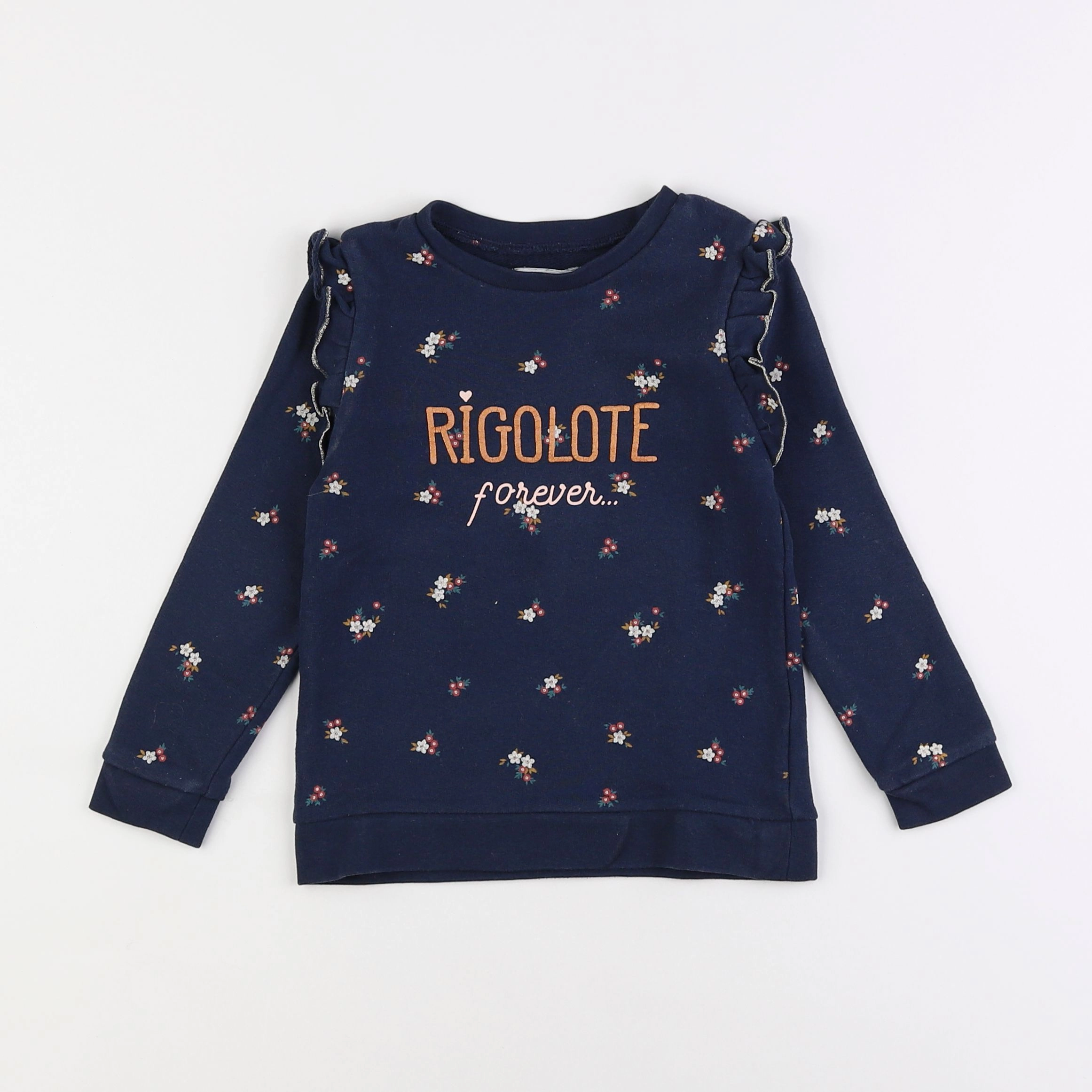 Vertbaudet - sweat bleu - 5 ans