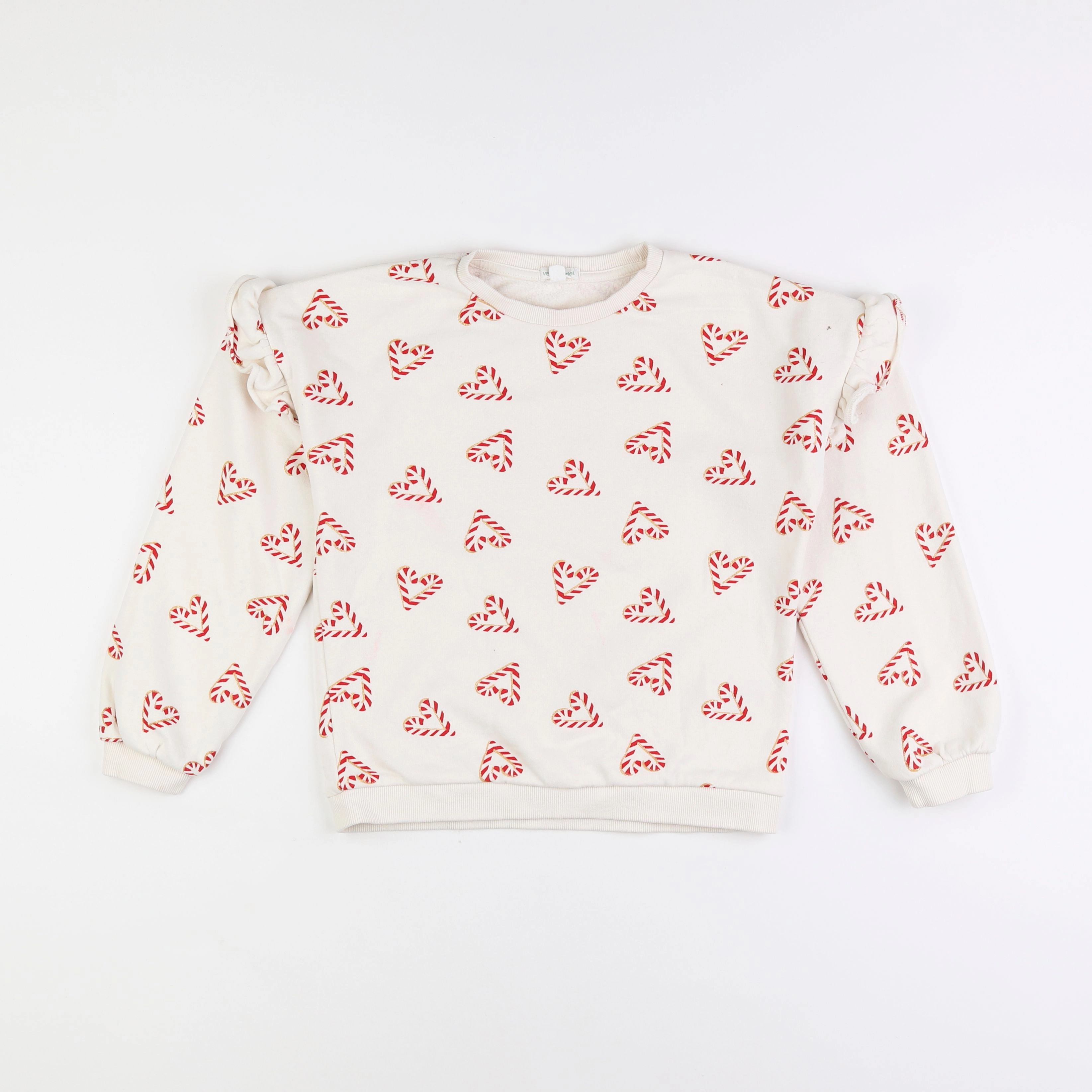 Vertbaudet - sweat blanc - 10 ans