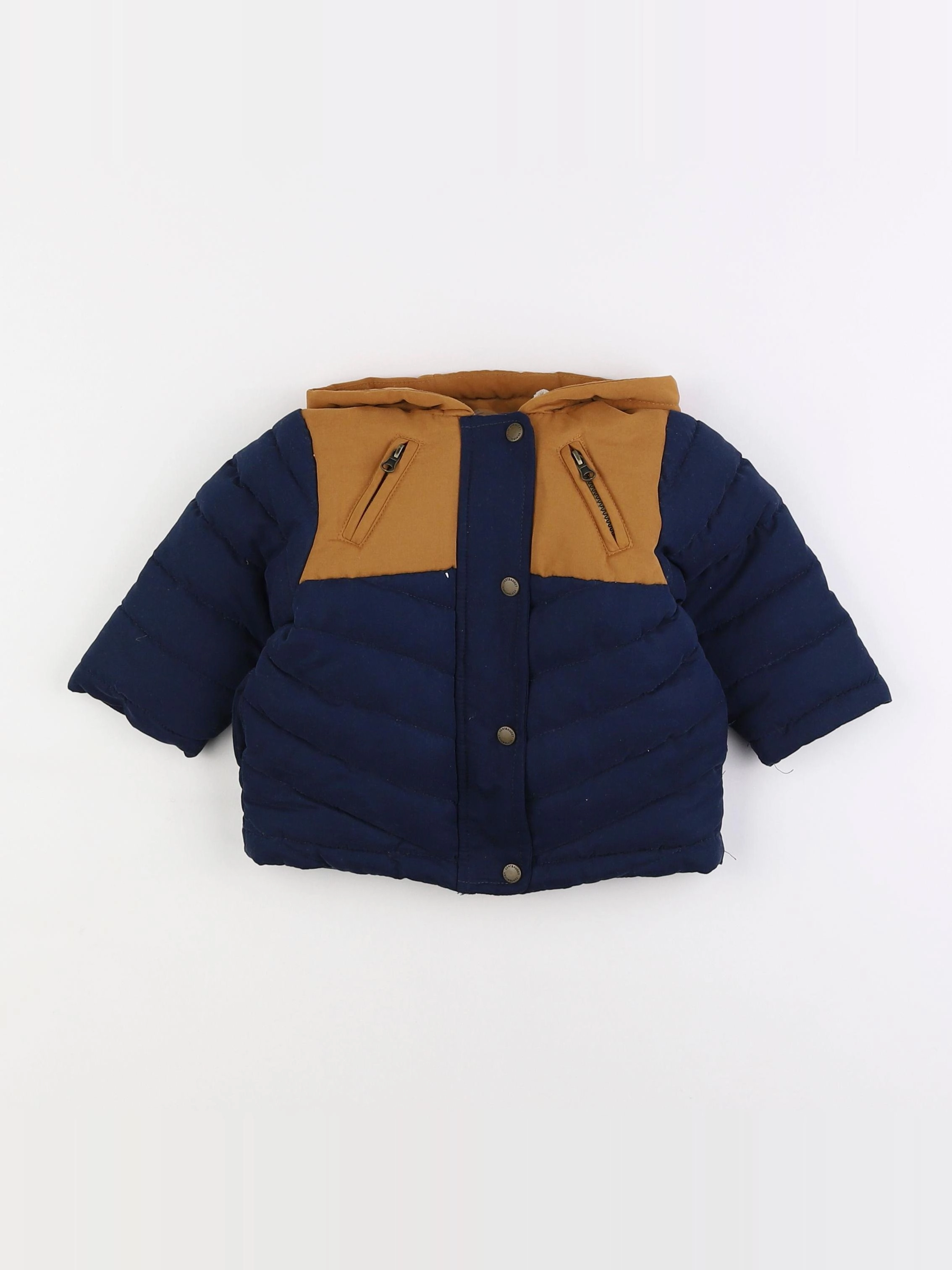 Vertbaudet - parka bleu - 9 mois