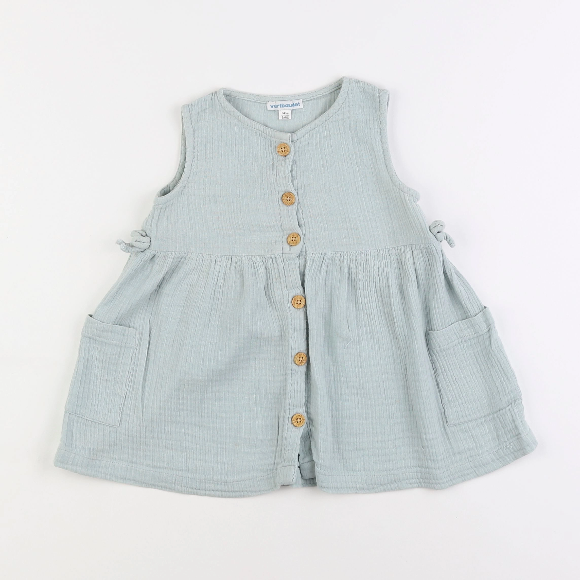 Vertbaudet - robe vert - 3 ans