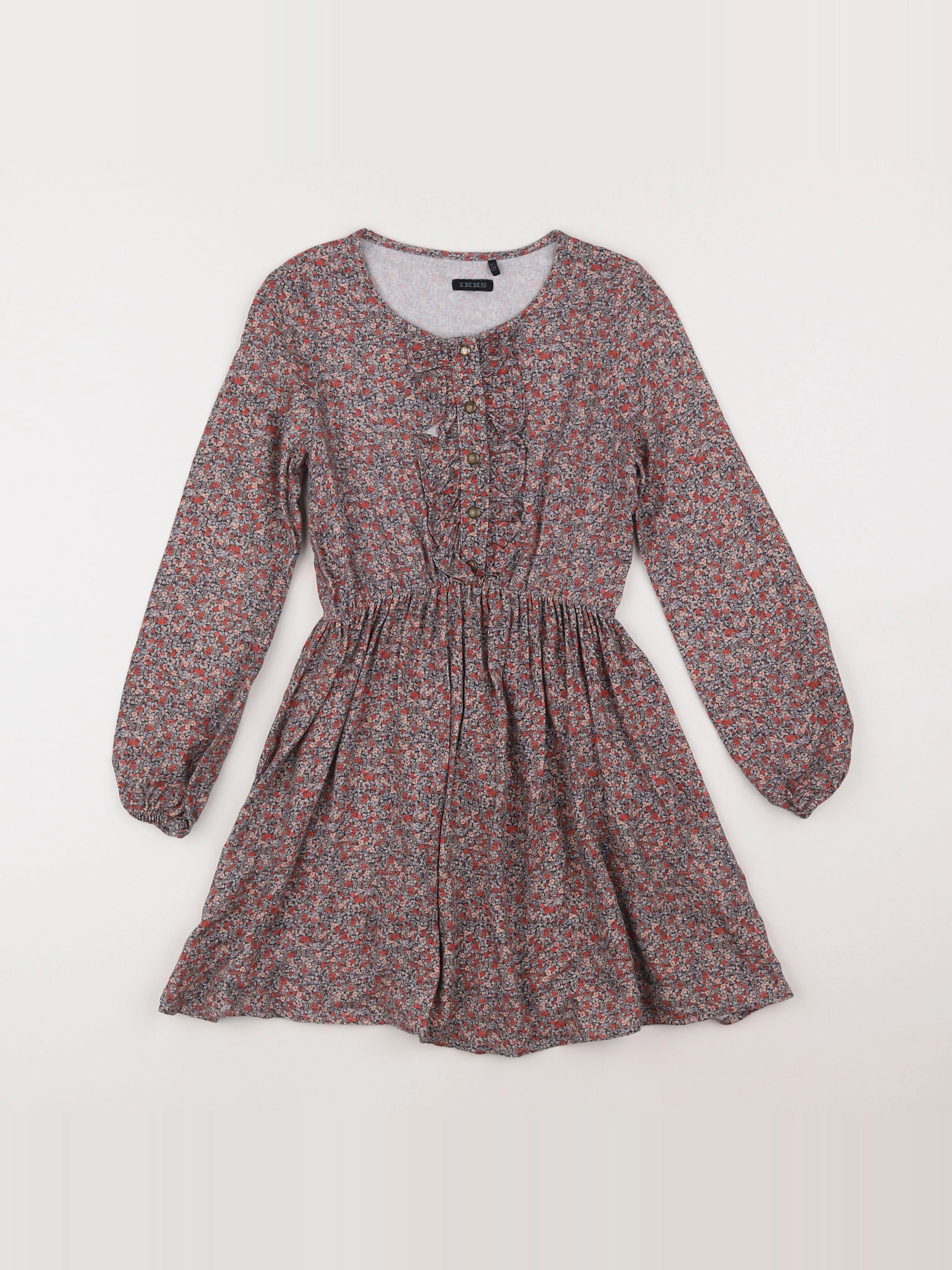 IKKS - robe gris - 8 ans