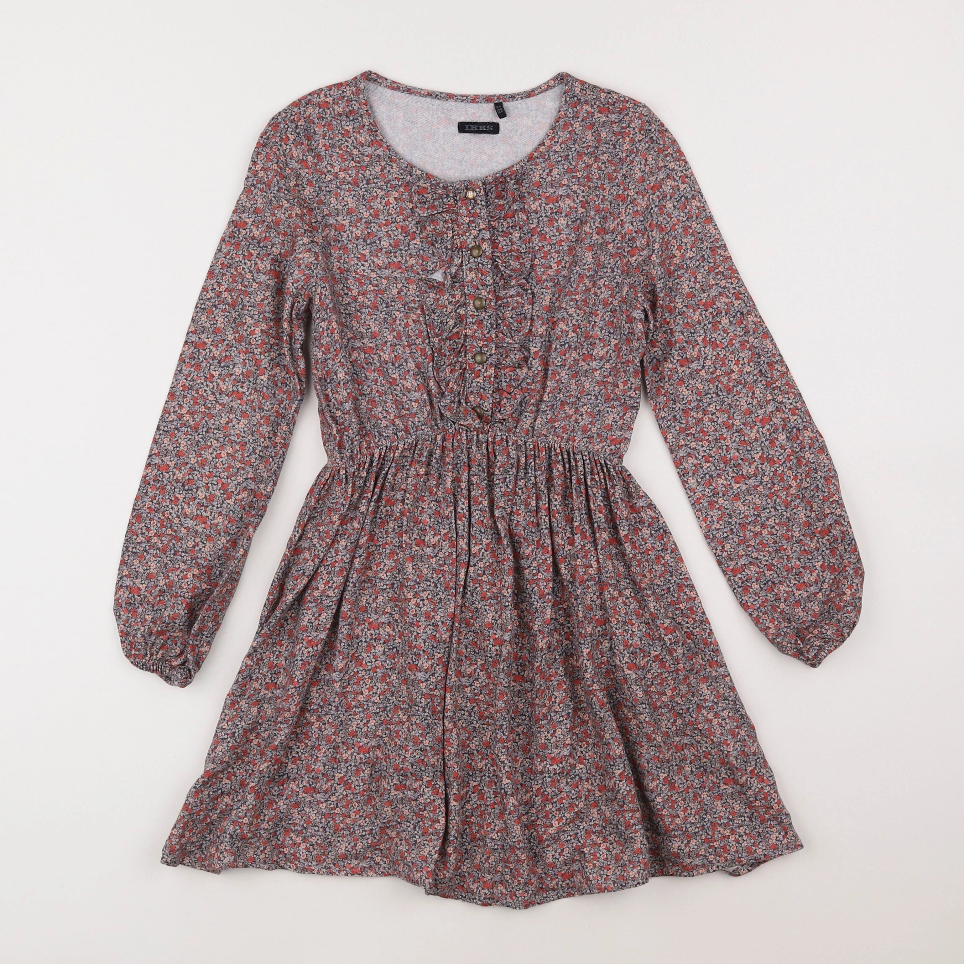IKKS - robe gris - 8 ans
