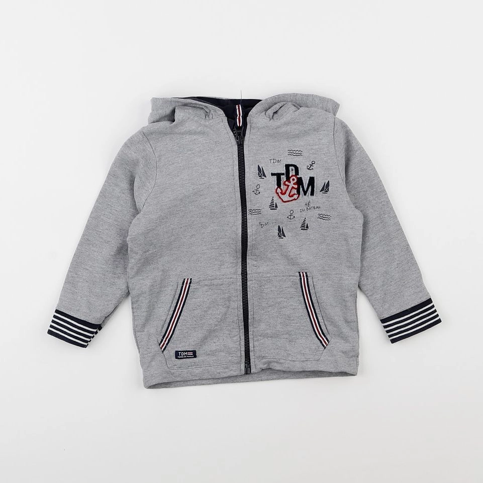 Terre de marins - sweat gris - 3 ans