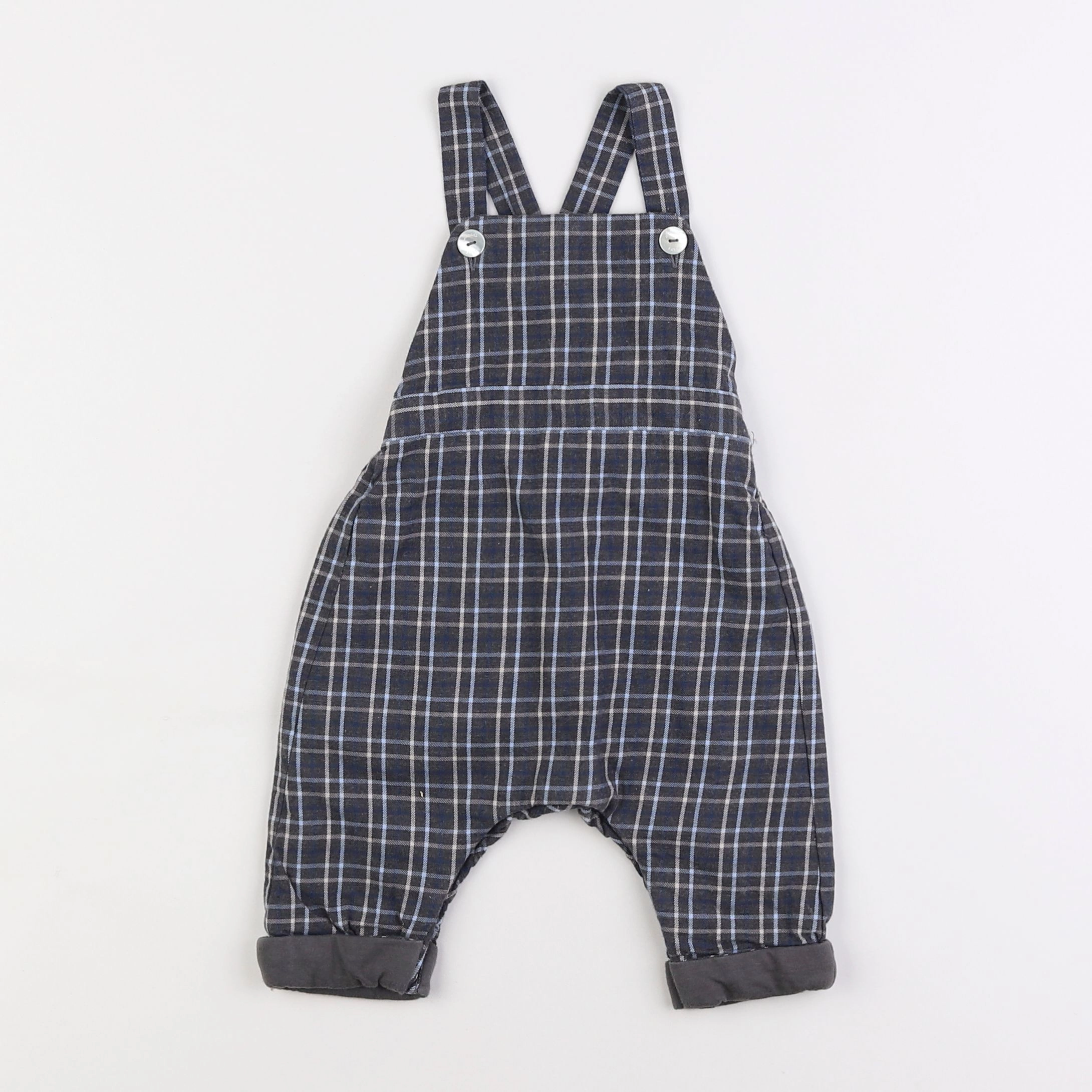 Jacadi - salopette gris - 6 mois